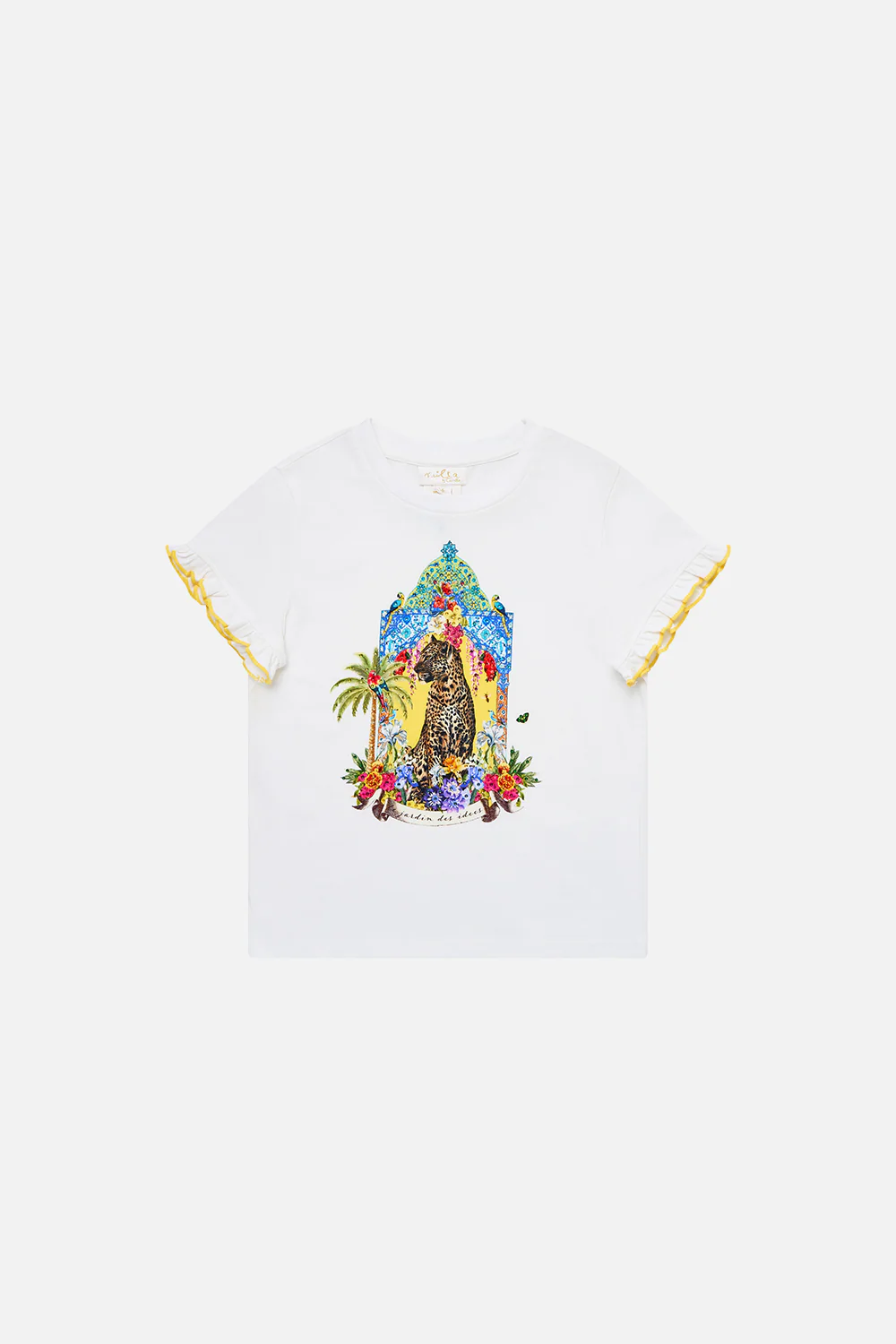 KIDS FRILL SLEEVE TEE WITH BABYLOCKED EDGE SULTANAHMET SUMMER