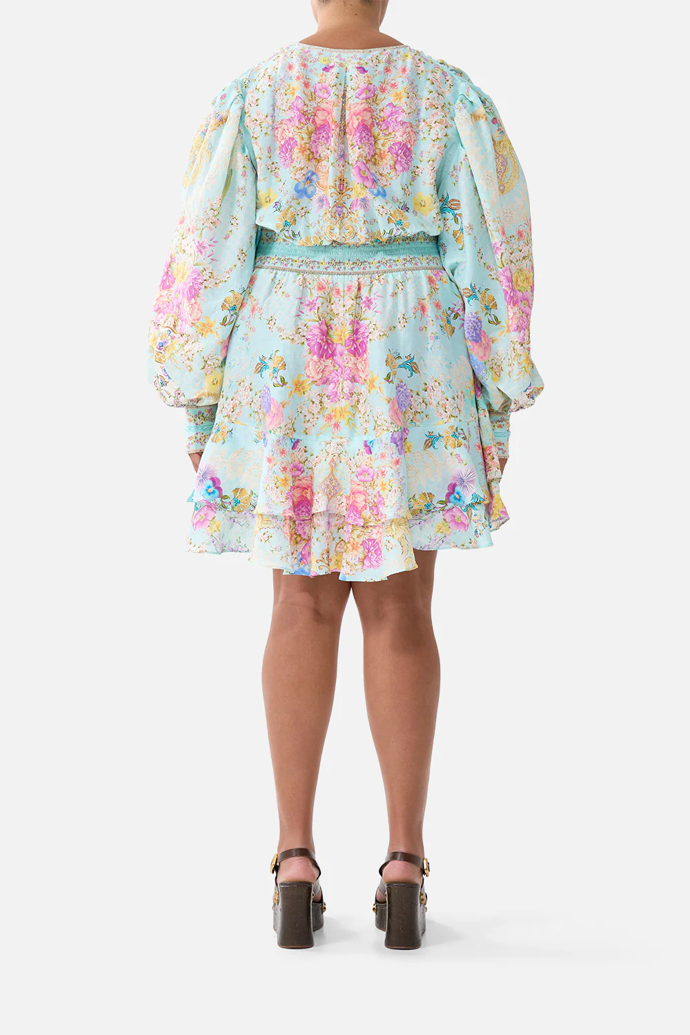 BUTTON FRONT FRILL DRESS BAZAAR BLOOMS - Image 10