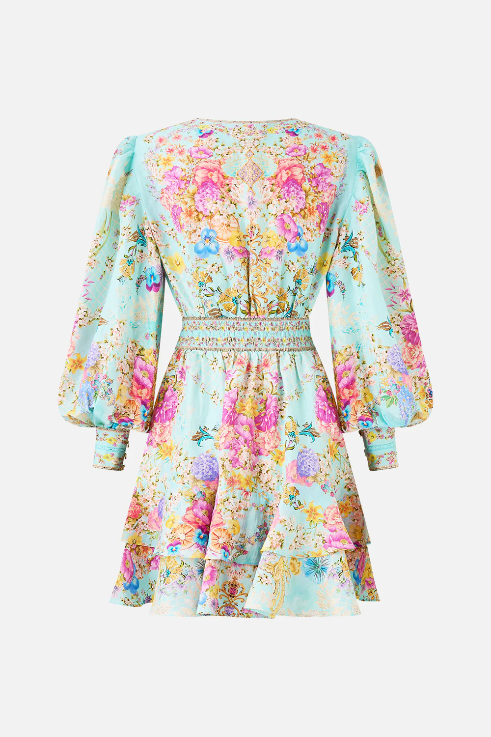 BUTTON FRONT FRILL DRESS BAZAAR BLOOMS - Image 7