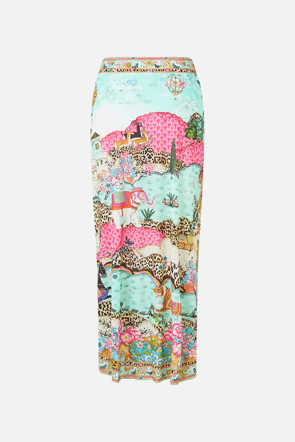 LAYERED MAXI SARONG WITH TIE FRONT MINIATURE MOMENTS - Image 7