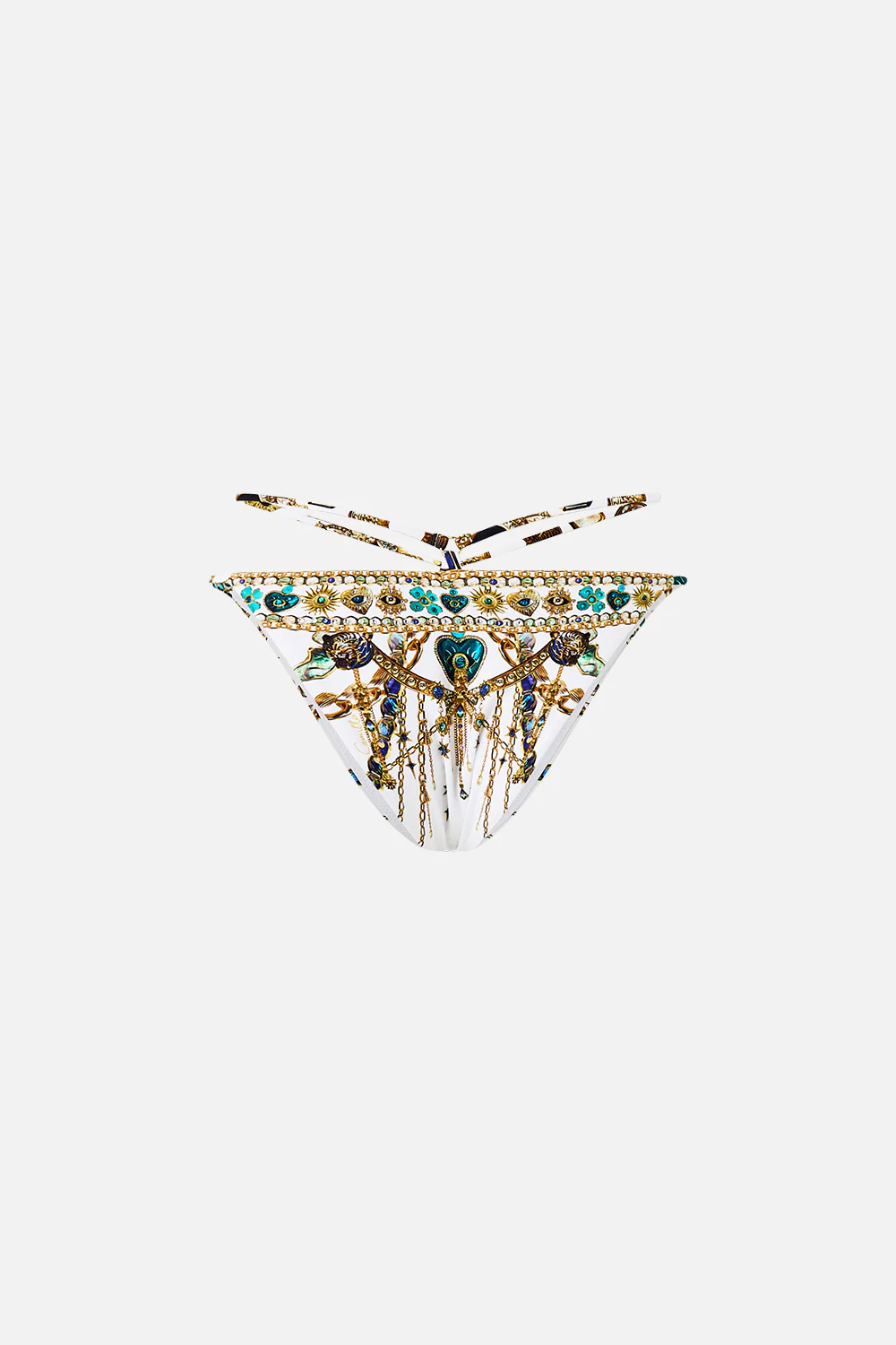 MULTI STRAP BIKINI BOTTOM WITH RING TRIMS CHAIN GANG - Image 6