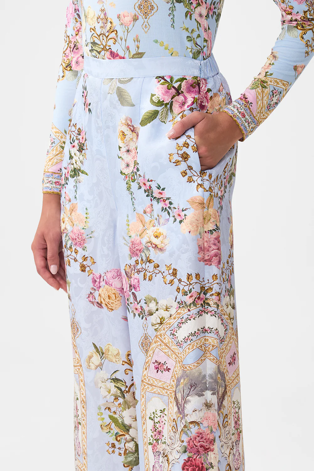 MINIMAL WIDE LEG PANT TILED IN TIME - Image 5