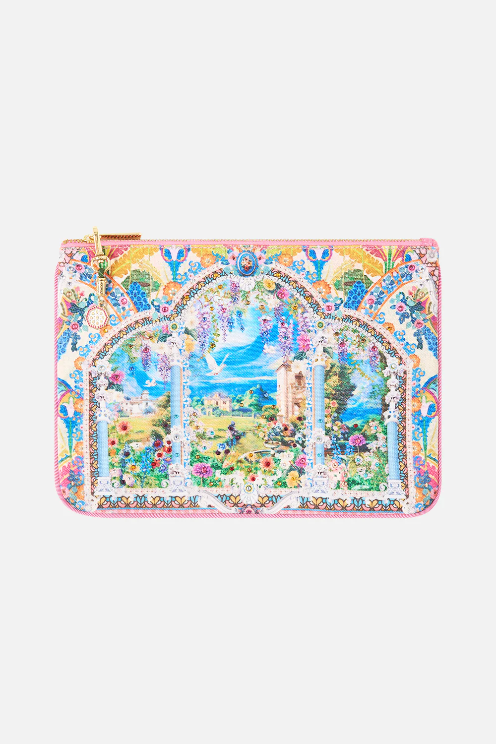 SMALL CANVAS CLUTCH NAVÀS NOUVEAU