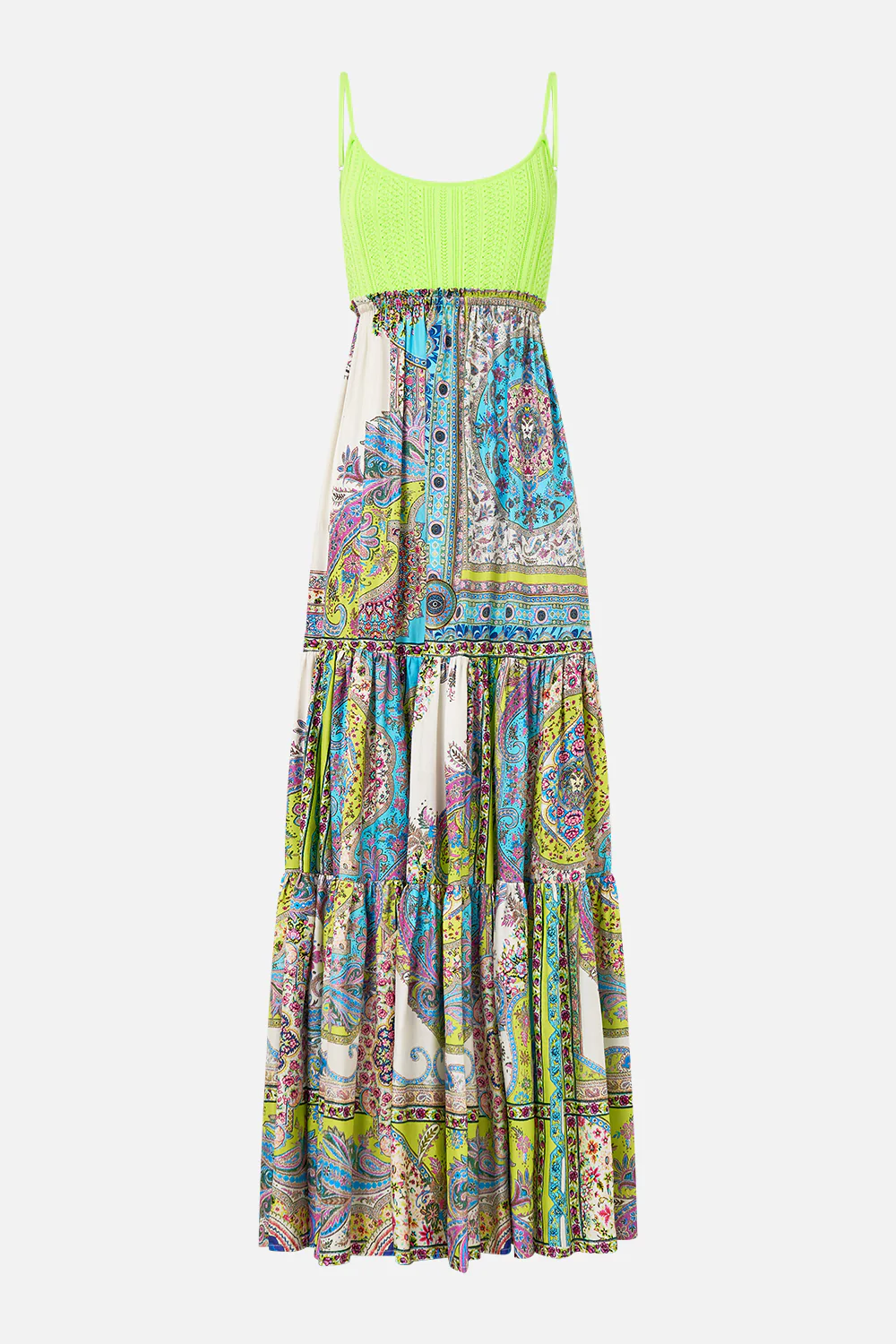 LONG DRESS WITH KNIT FRONT BODICE MAGIC CARPET RIDE - Image 3