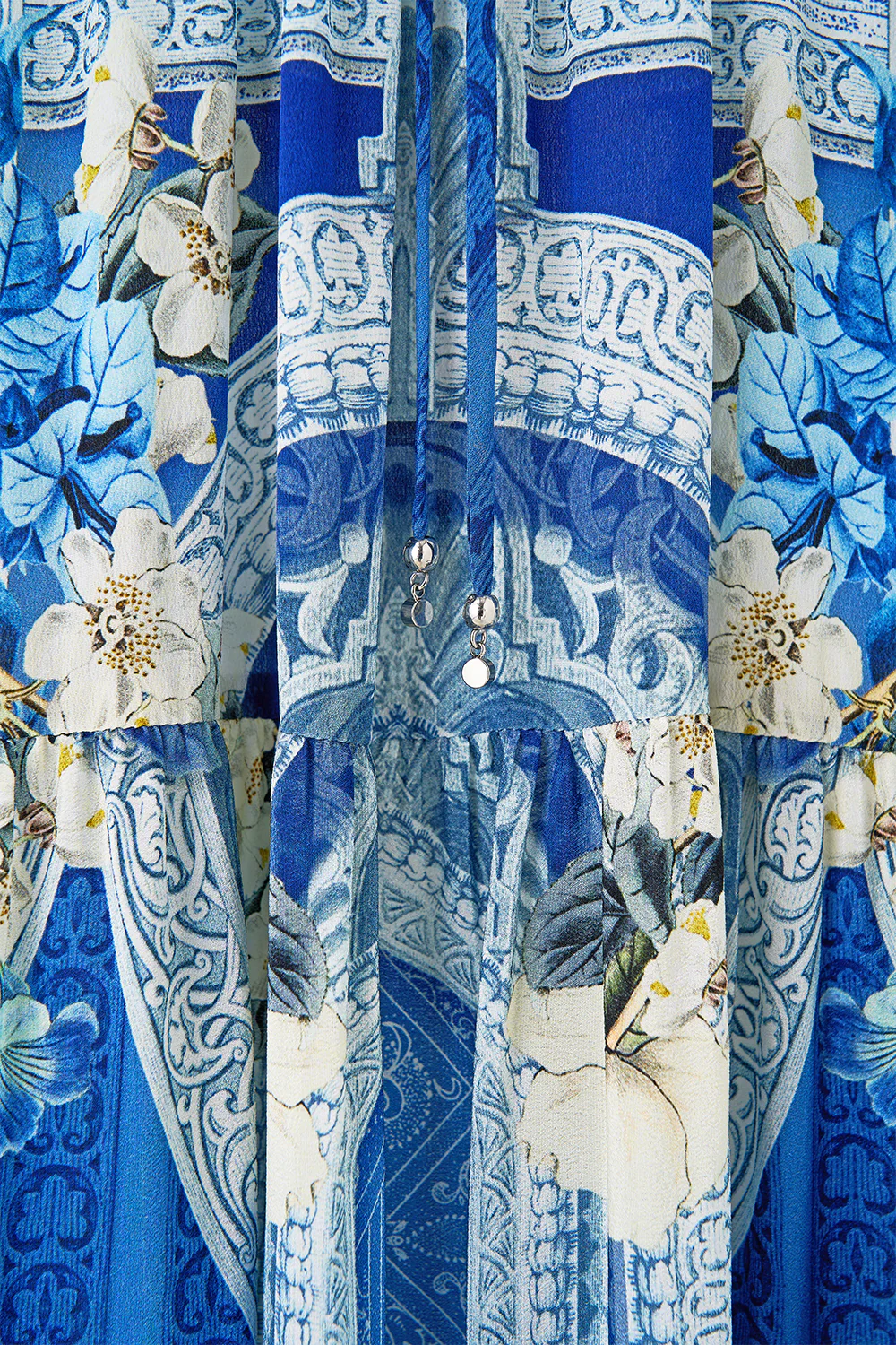 RUFFLE SLEEVE LONG DRESS DE NADA GRANADA - Image 8