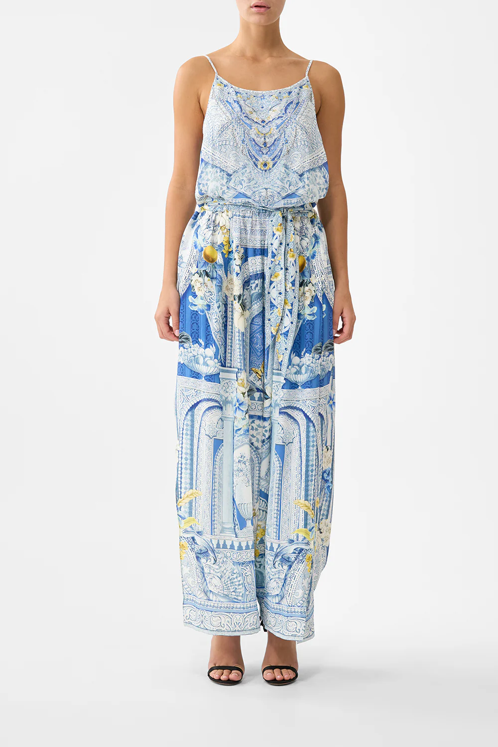 SHOESTRING STRAP JUMPSUIT DE NADA GRANADA