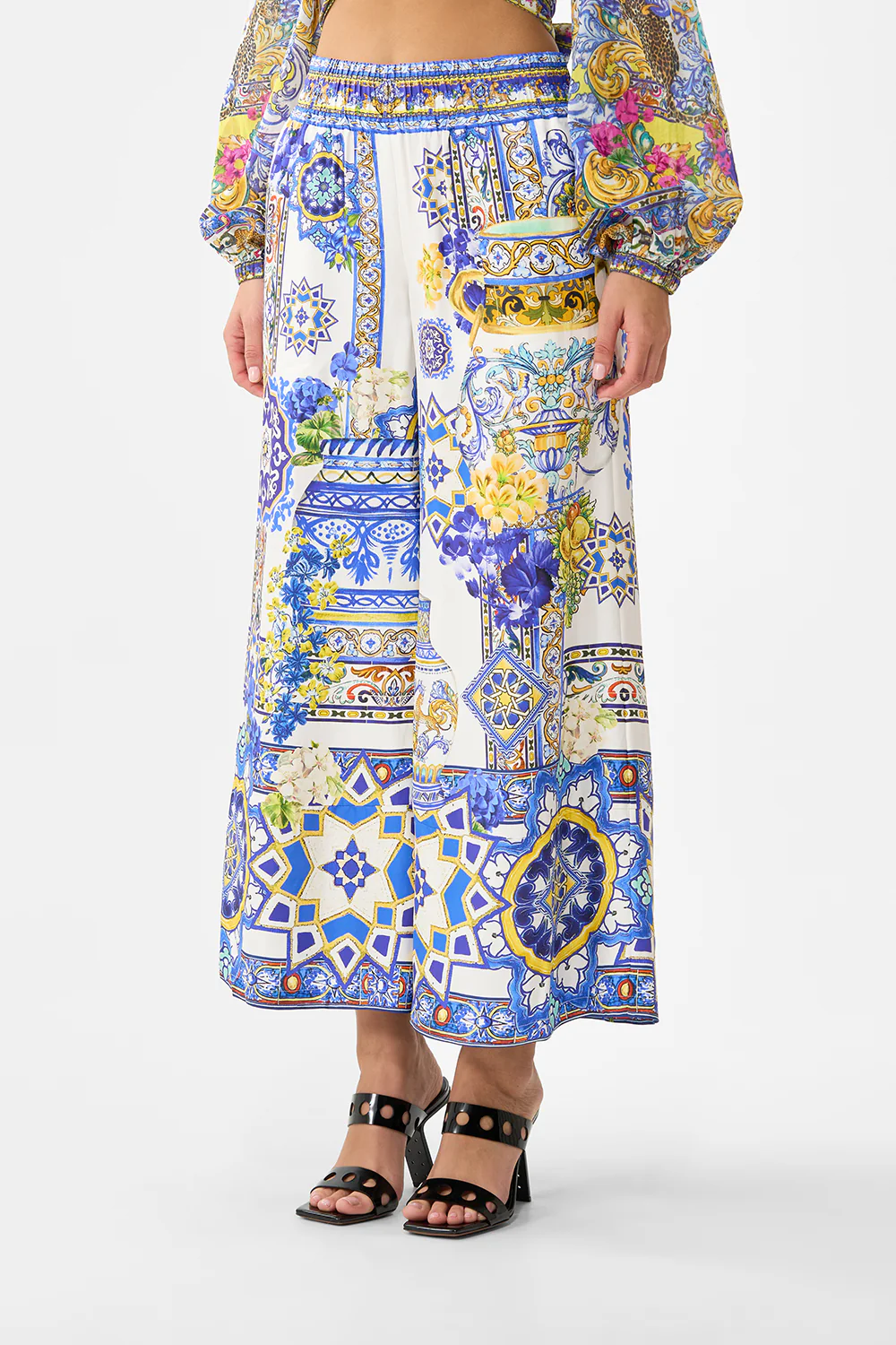 CROPPED WIDE LEG PANEL PANT ESPAÑA NIRVANA - Image 5
