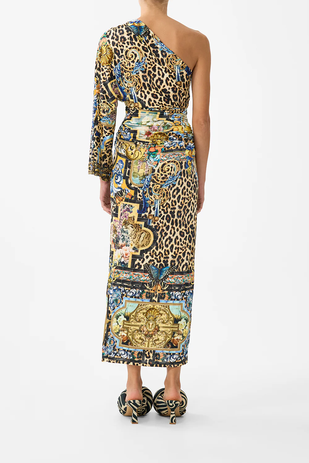 ONE SHOULDER JERSEY DRESS SEVILLIAN STYLE - Image 2