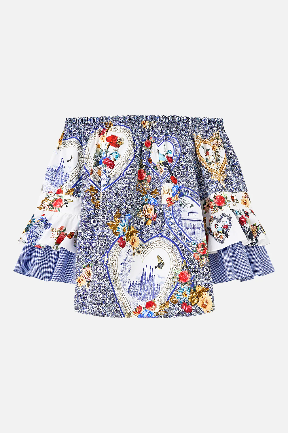 OFF SHOULDER TOP WITH FRILL SLEEVE THE POTTERY PARLOUR - Image 3