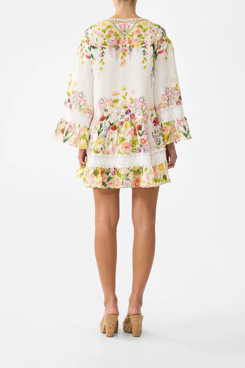 V NECK TIERED DRESS THE CALL OF CATALONIA - Image 2
