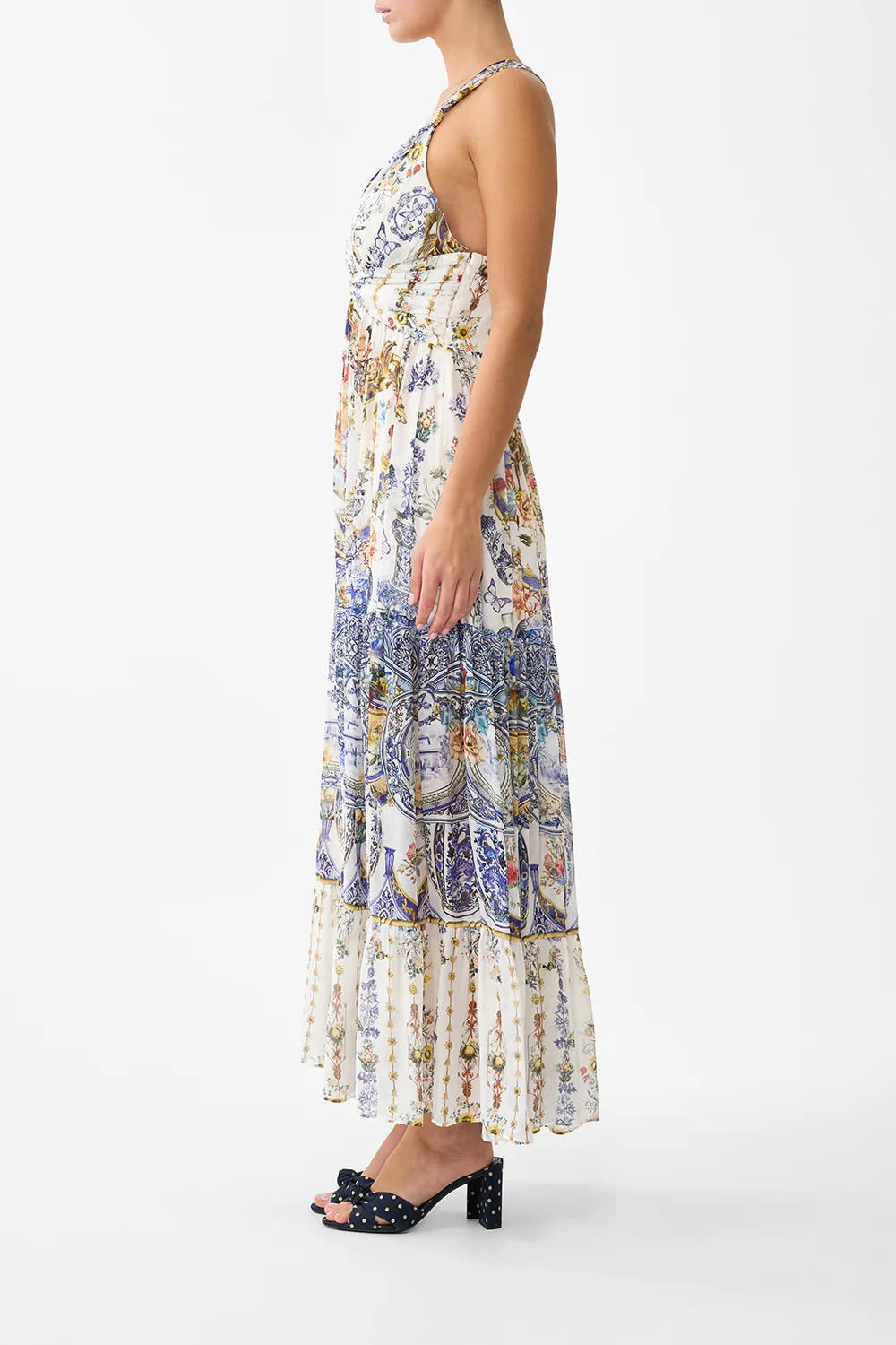 BEAD STRAP GATHERED PANEL DRESS THE POTTERY PARLOUR - Image 4