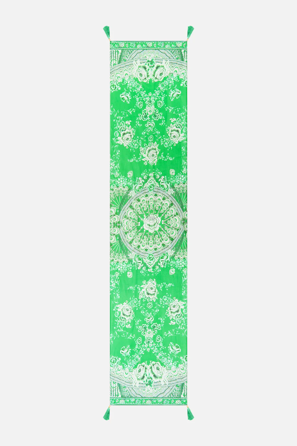 LONG SILK CRINKLE CHIFFON SCARF SACROMONTE SEÑORITA - Image 2