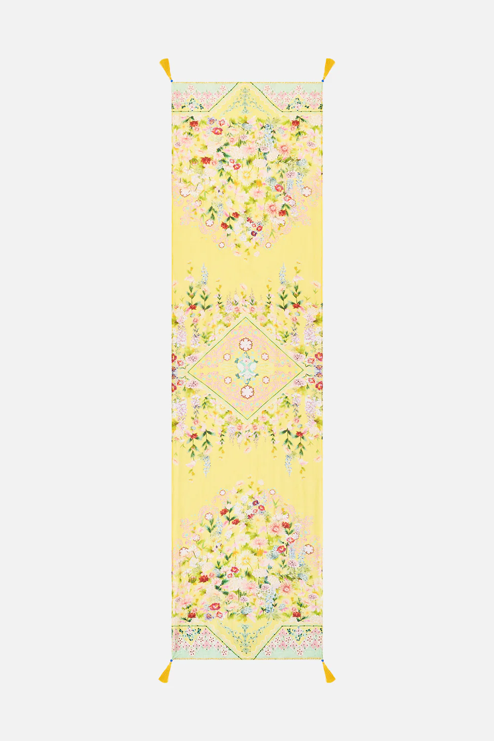LONG SILK CRINKLE CHIFFON SCARF LADY LIMONADA - Image 2