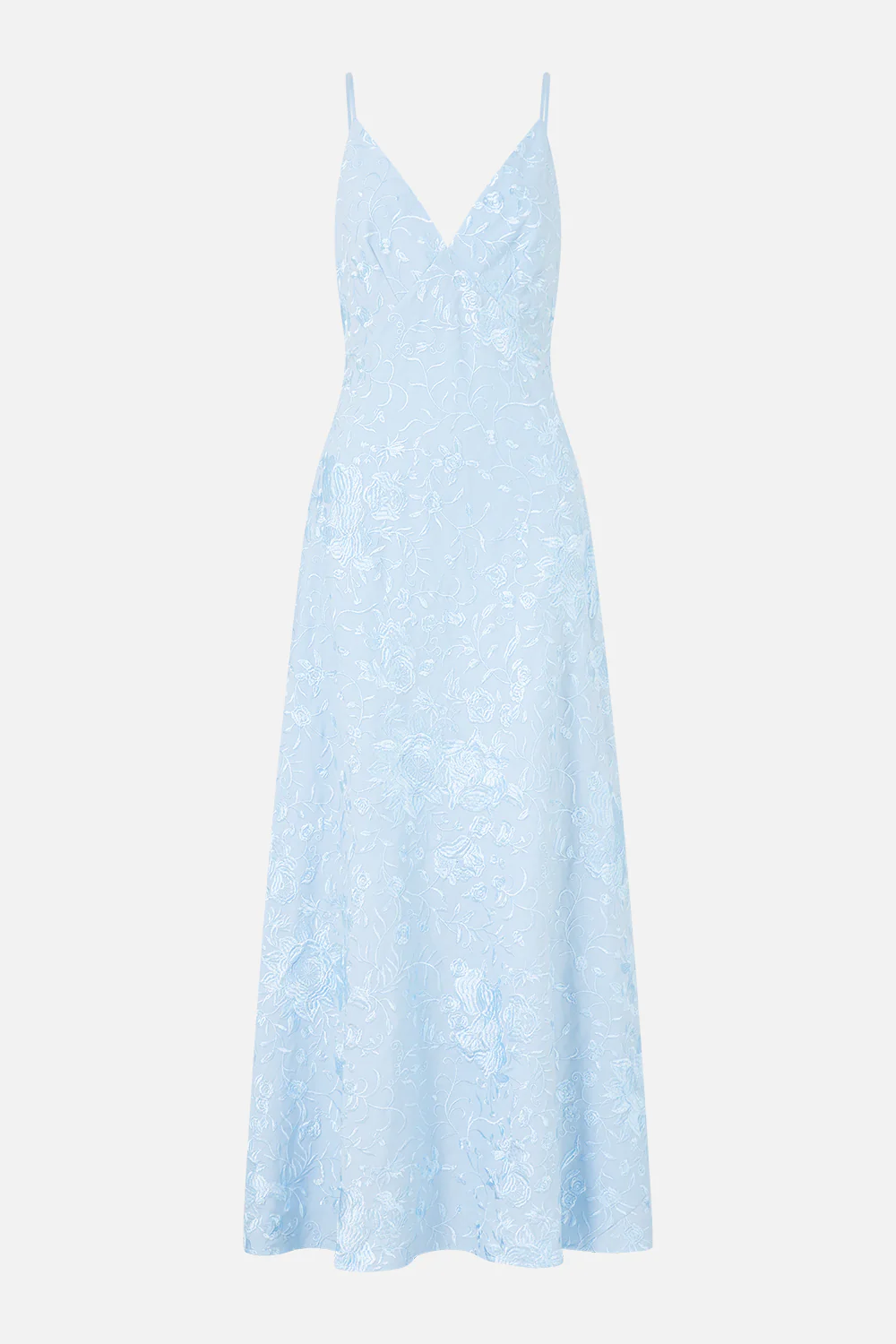 V NECK FULL LENGTH BIAS SLIP DRESS SEVILLE SWEETHEART - Image 3