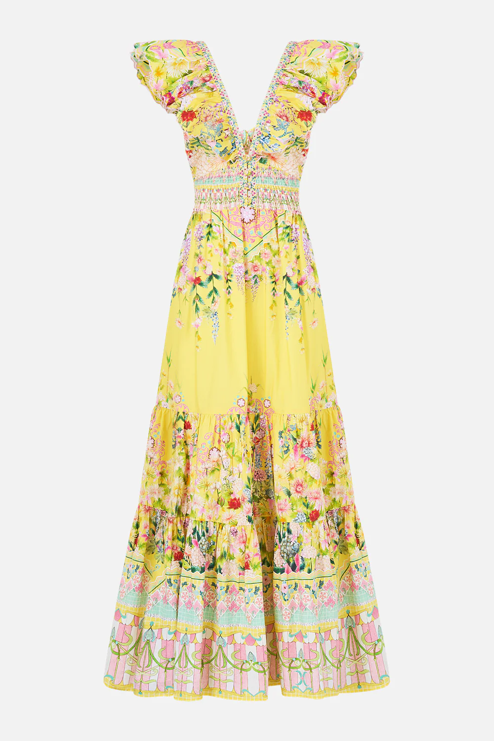 TIERED DRESS WITH NECK FRILL LADY LIMONADA - Image 3