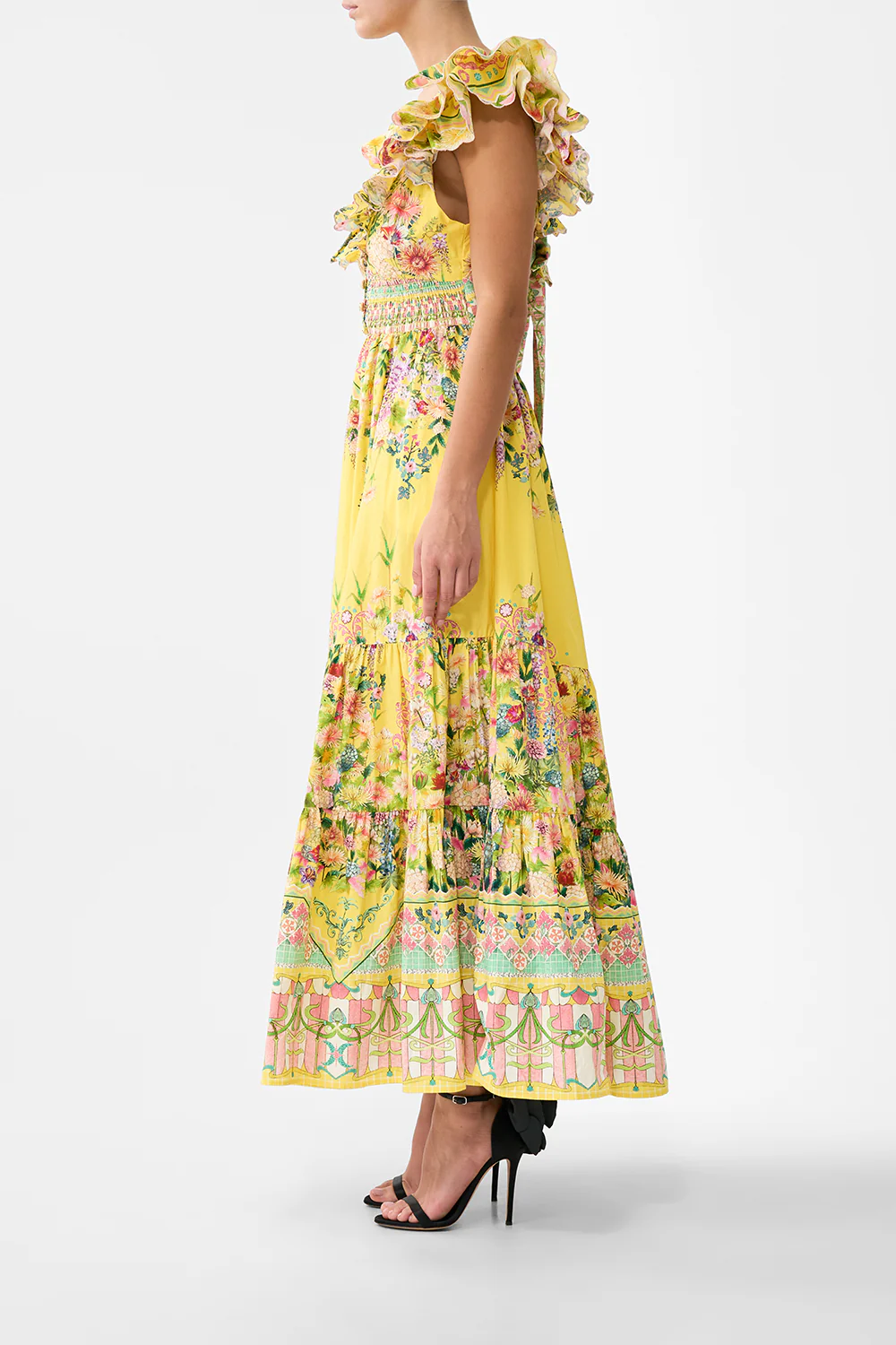 TIERED DRESS WITH NECK FRILL LADY LIMONADA - Image 4