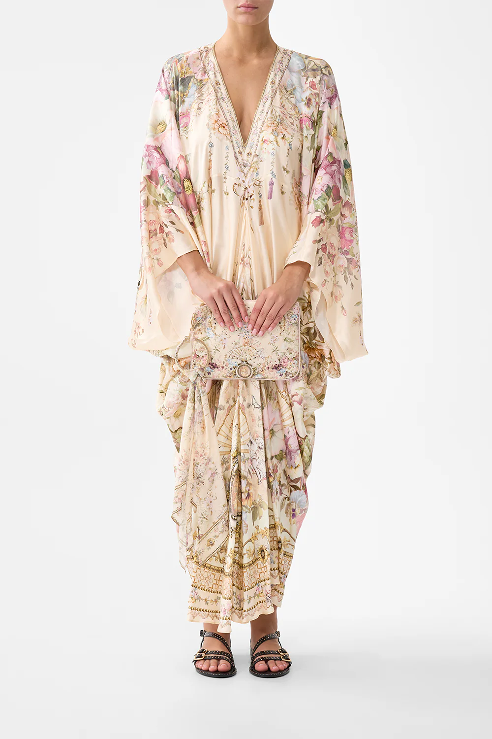 RING SCARF CLUTCH ADORNED IN ARANJUEZ - Image 4