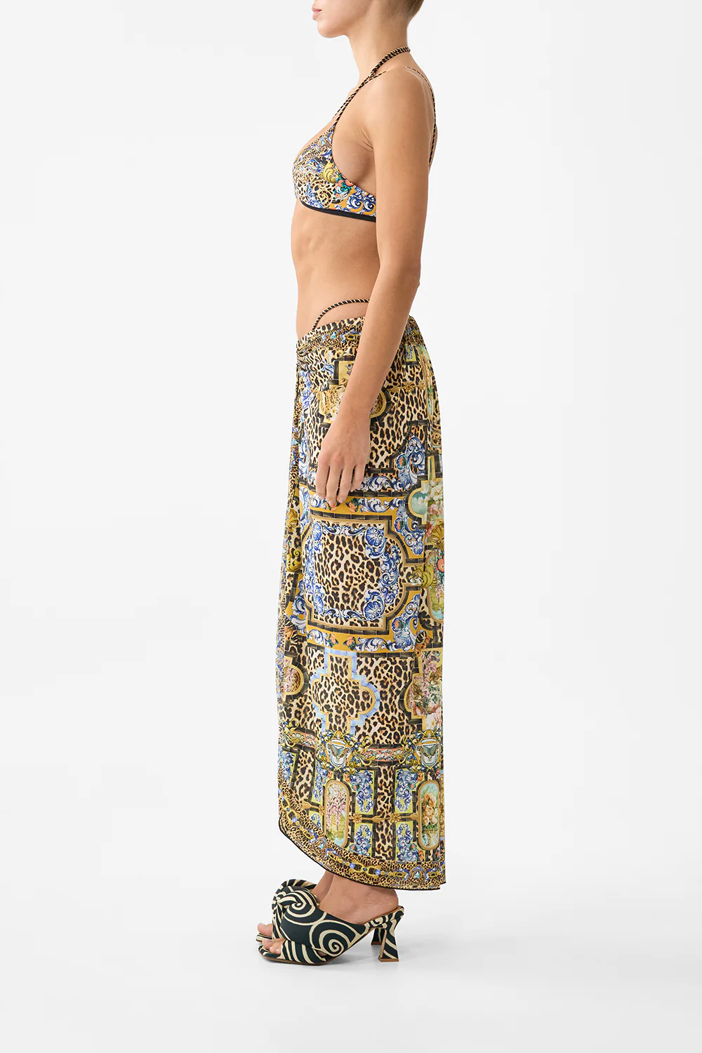 MULTI WEAR BEACH MIDI DRESS WITH RING FRONT SEVILLIAN STYLE - Image 4