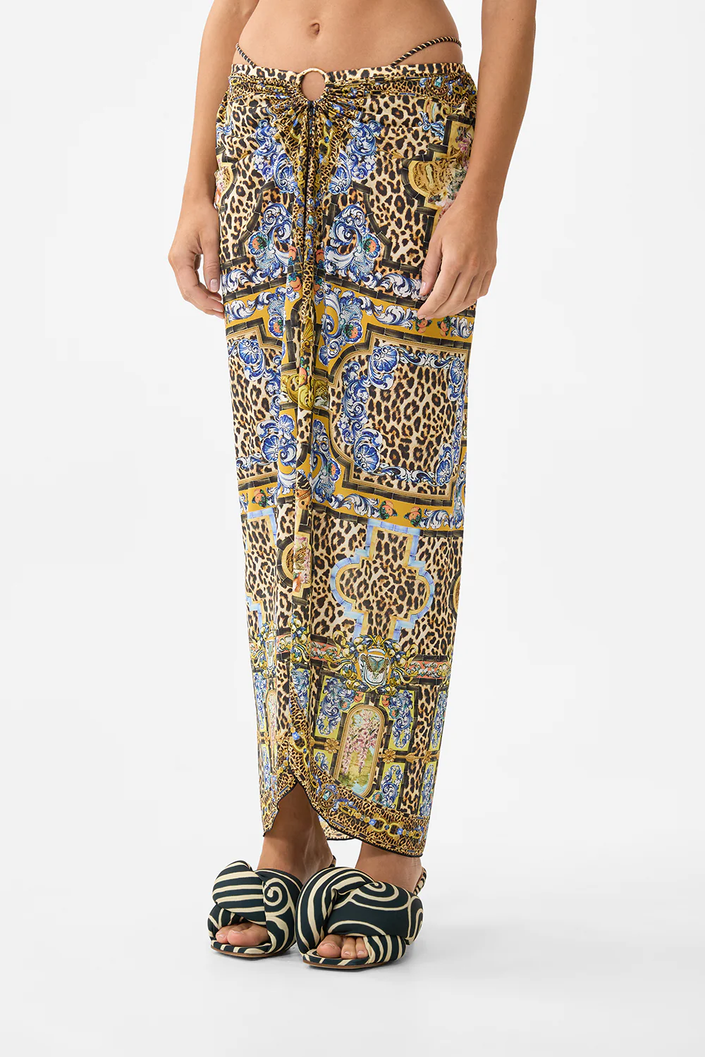 MULTI WEAR BEACH MIDI DRESS WITH RING FRONT SEVILLIAN STYLE - Image 5