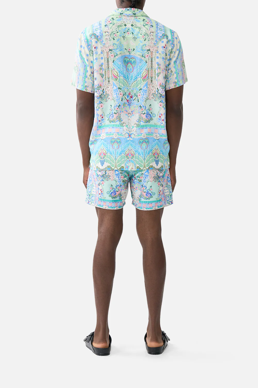 SHORT SLEEVE CAMP COLLARED SHIRT MIDSUMMER MOSAICS - Image 2