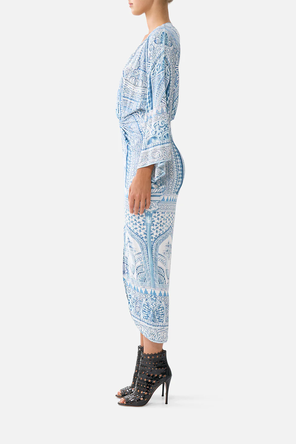 LONG SPLIT FRONT TWIST DRESS THE HUM OF THE ALHAMBRA - Image 4