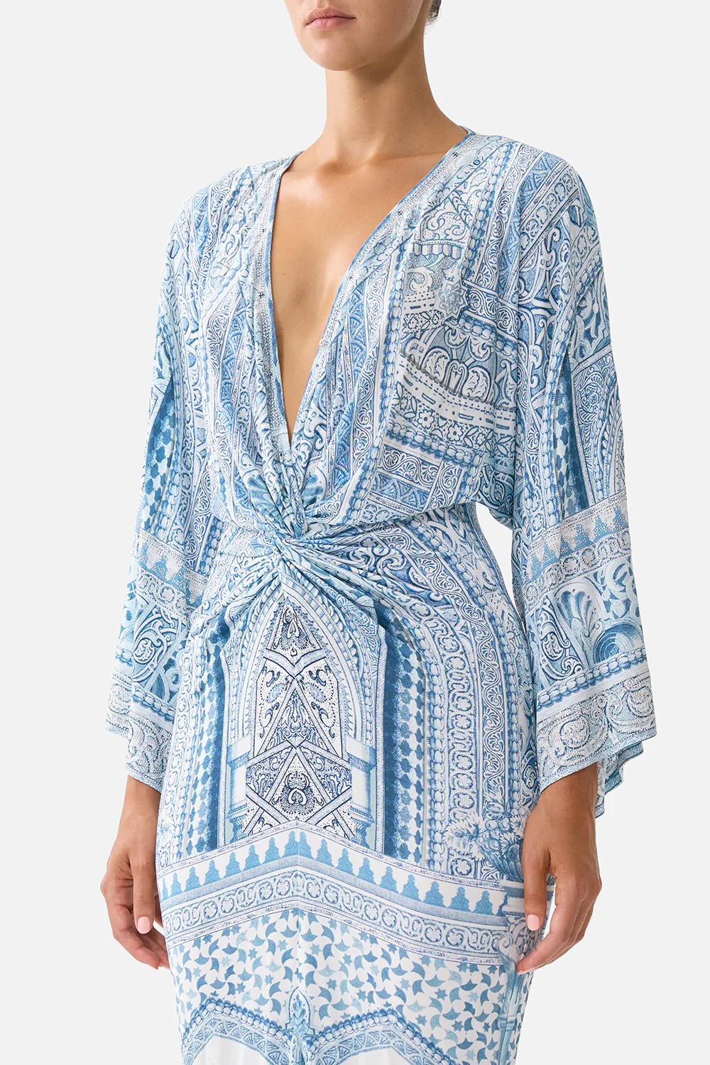 LONG SPLIT FRONT TWIST DRESS THE HUM OF THE ALHAMBRA - Image 5