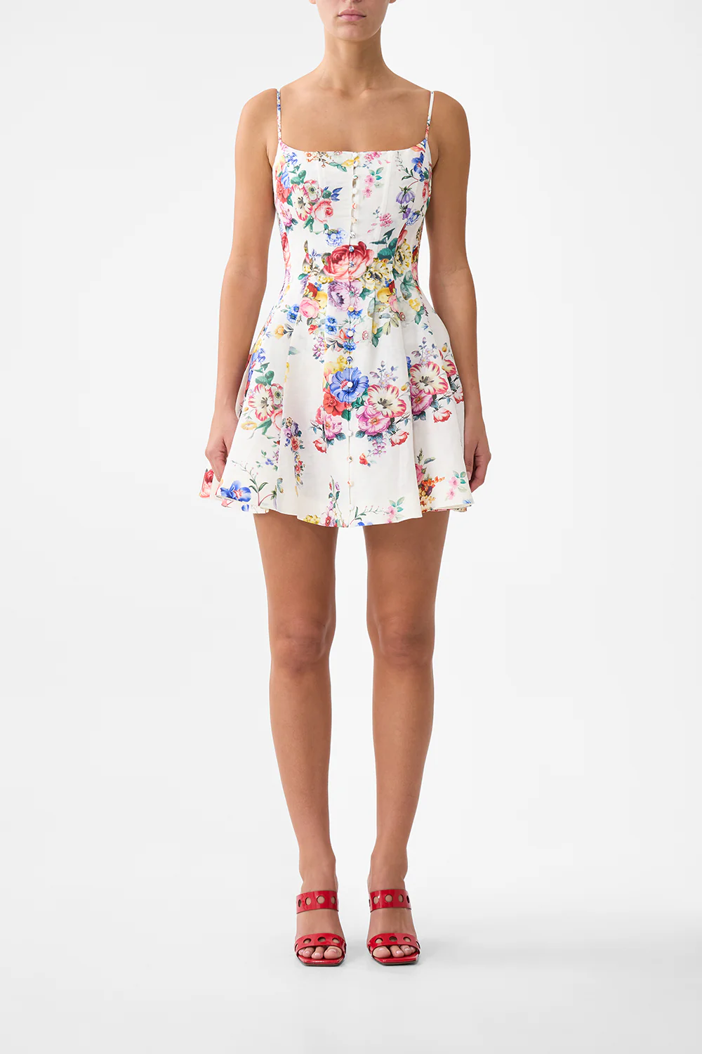 CORSET DRESS WITH SHORT FLARED SKIRT I LEFT MY HEART IN GRANADA