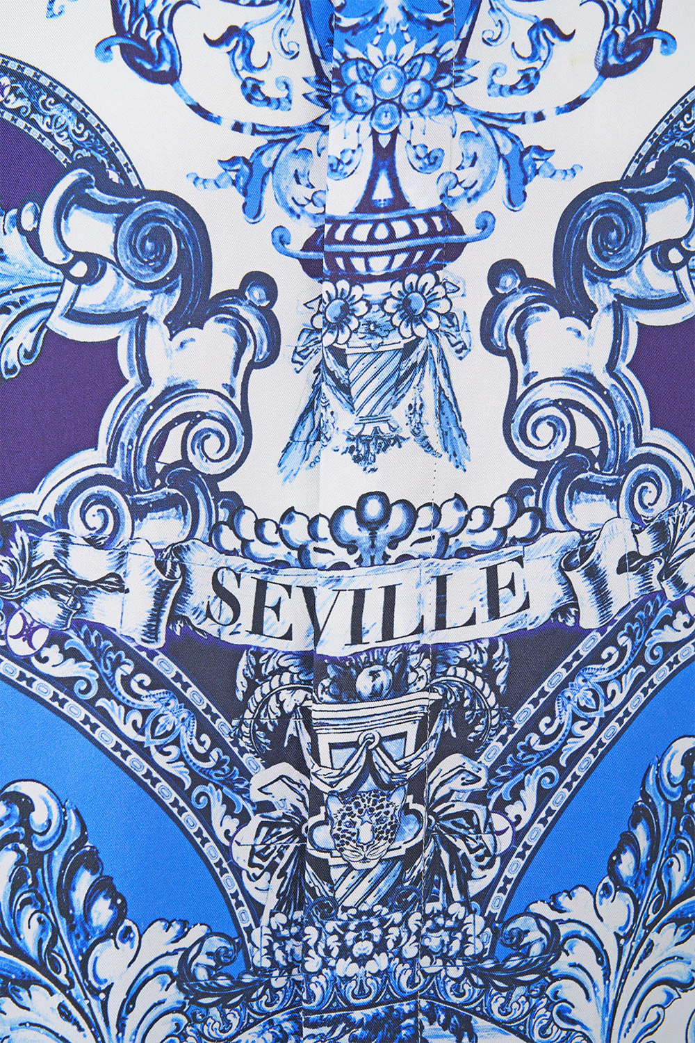 LONG SLEEVE HIDDEN PLACKET SHIRT A TILED WONDERLAND - Image 7