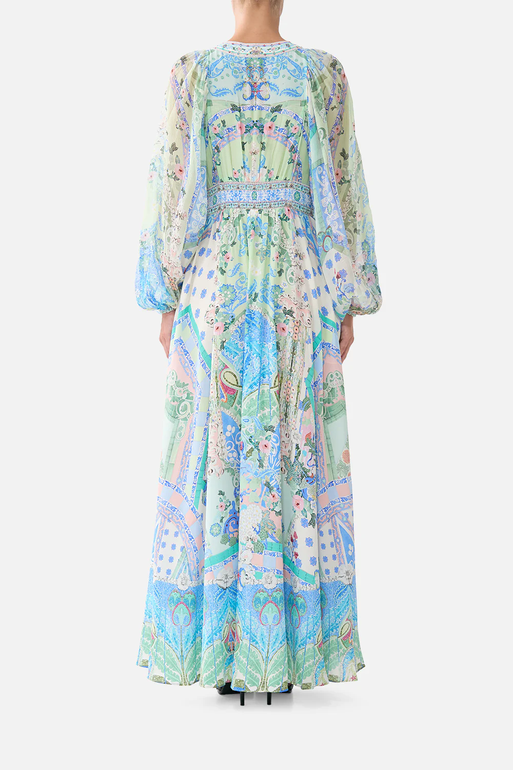 LACE UP FRONT LONG DRESS MIDSUMMER MOSAICS - Image 2