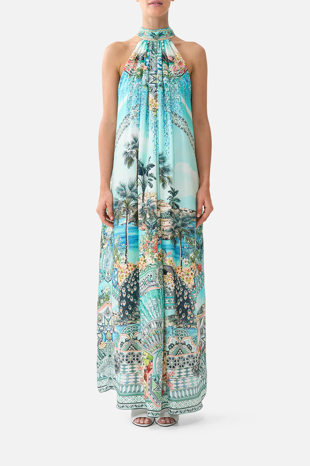 TIE NECK LONG DRESS BALEARIC BEBÉ