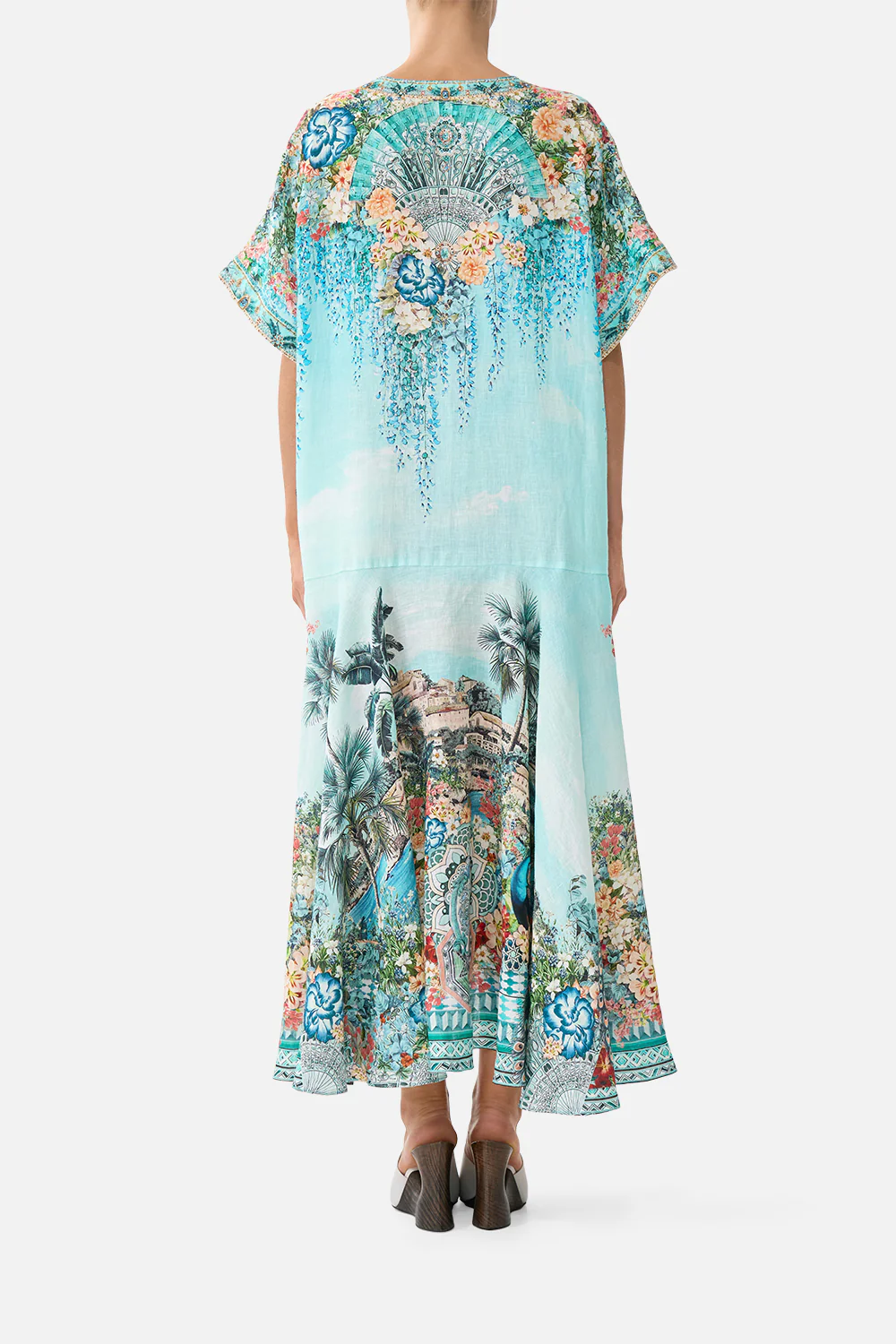 V NECK KAFTAN WITH DROP WAIST BALEARIC BEBÉ - Image 2