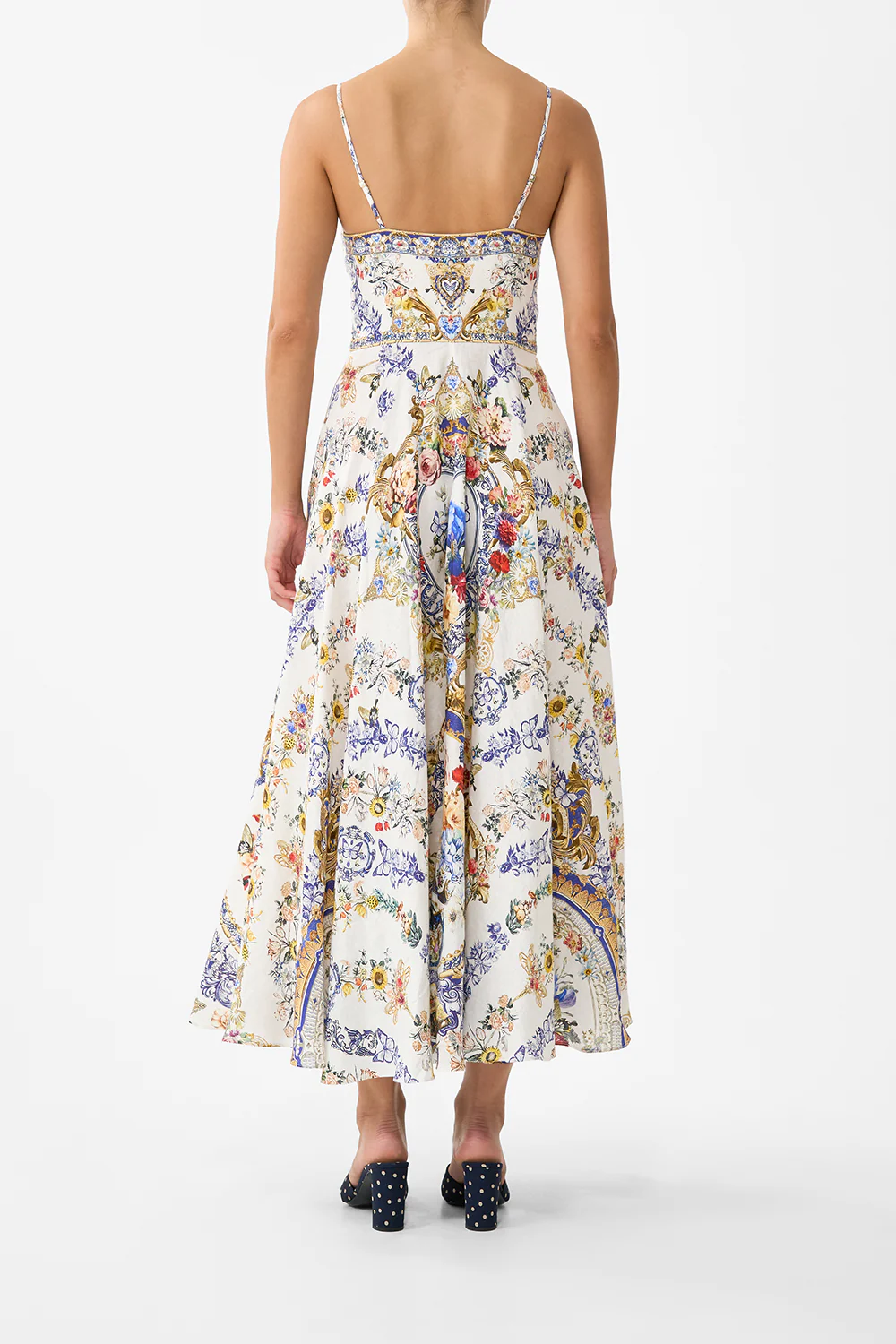 LONG DRESS WITH TIE FRONT THE POTTERY PARLOUR - Image 2