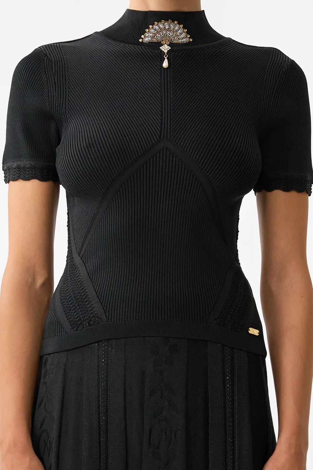 MOCK NECK KNIT TOP FLAMENCO FOLKLORE - Image 6