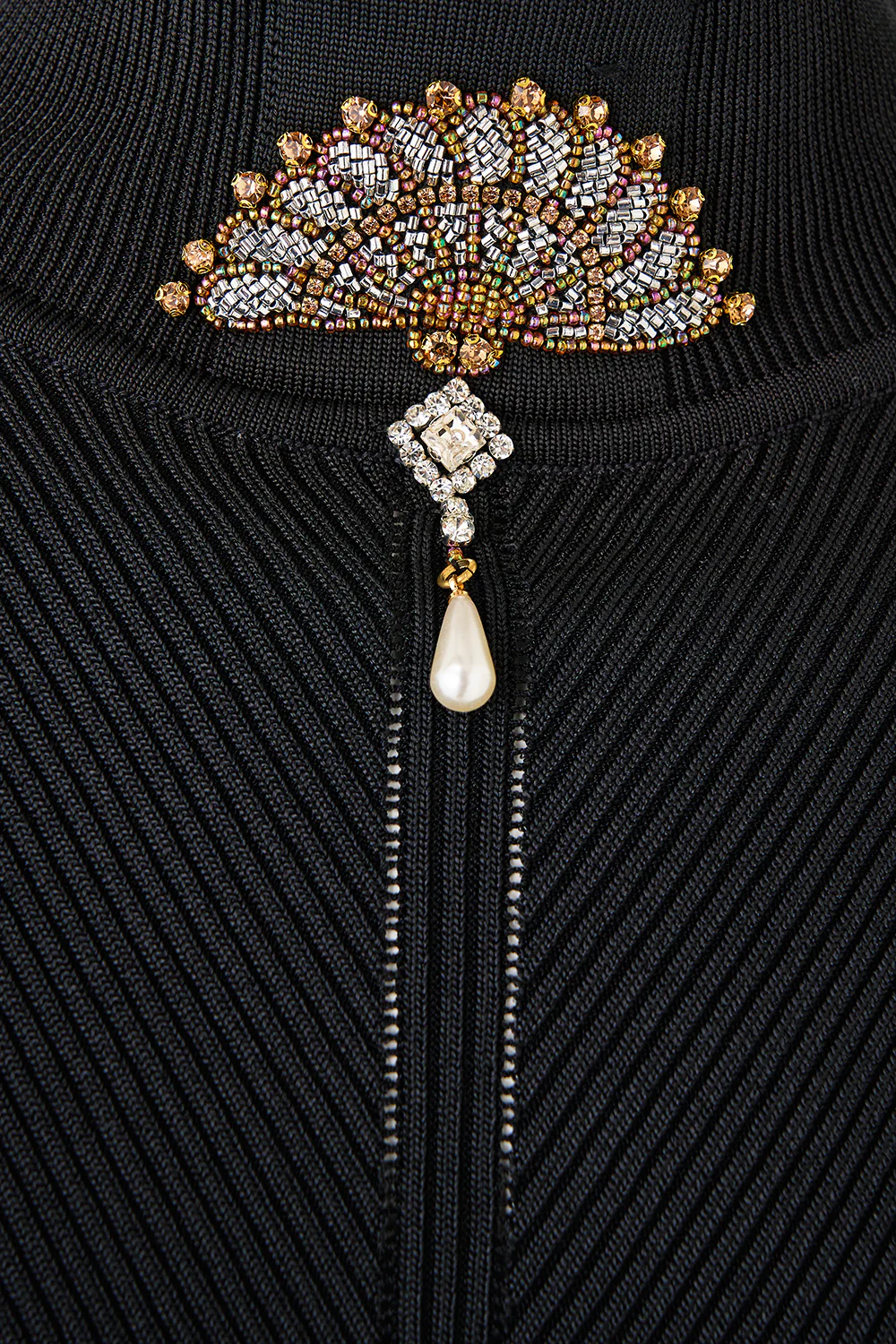MOCK NECK KNIT TOP FLAMENCO FOLKLORE - Image 8