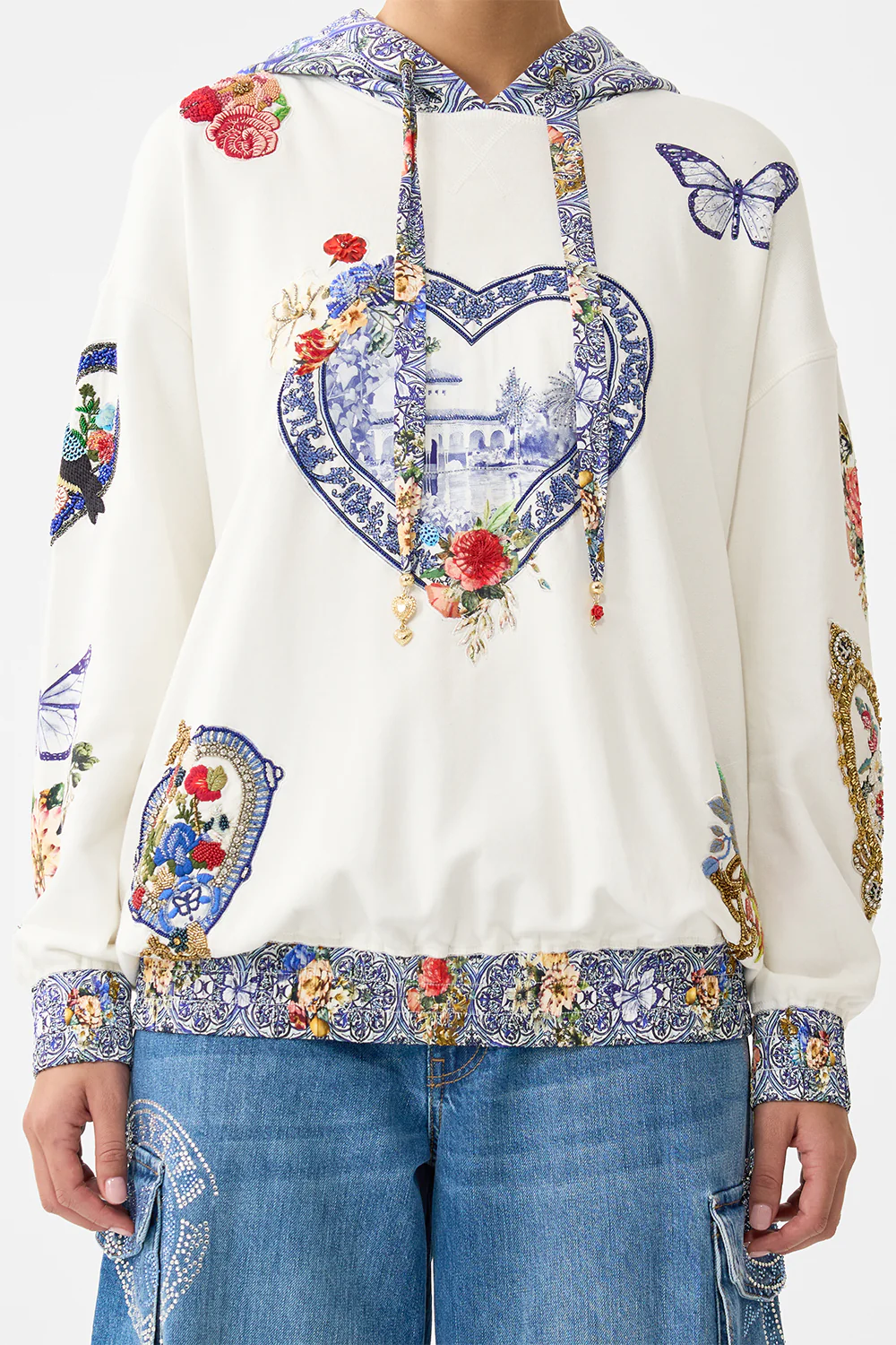 SILK BAND OVERSIZED HOODIE WITH POCKETS THE POTTERY PARLOUR - Image 6