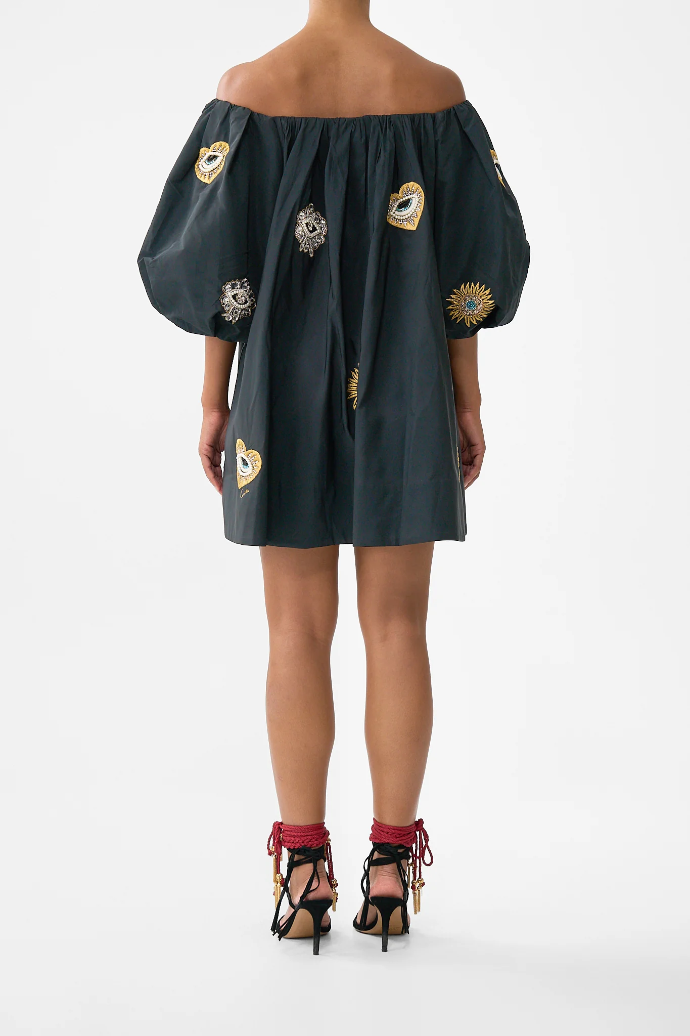 OFF SHOULDER PUFF DRESS AMULETS AND ALCHEMY - Image 2