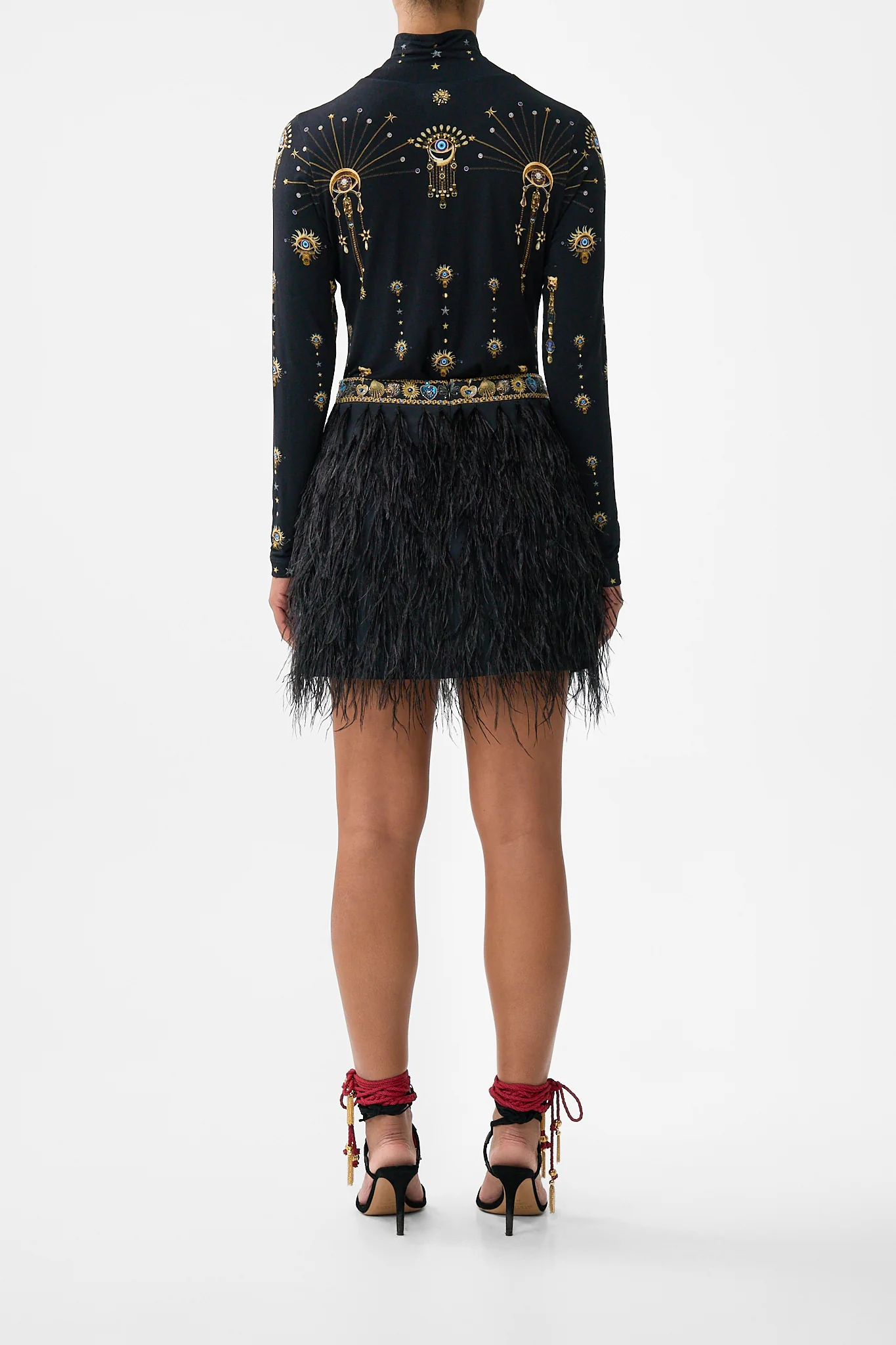 FEATHER MINI SKIRT AMULETS AND ALCHEMY - Image 2