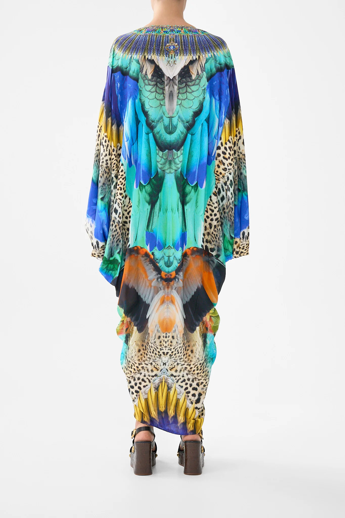 T SHAPE LONG KAFTAN JUNGLE FLIGHT - Image 2