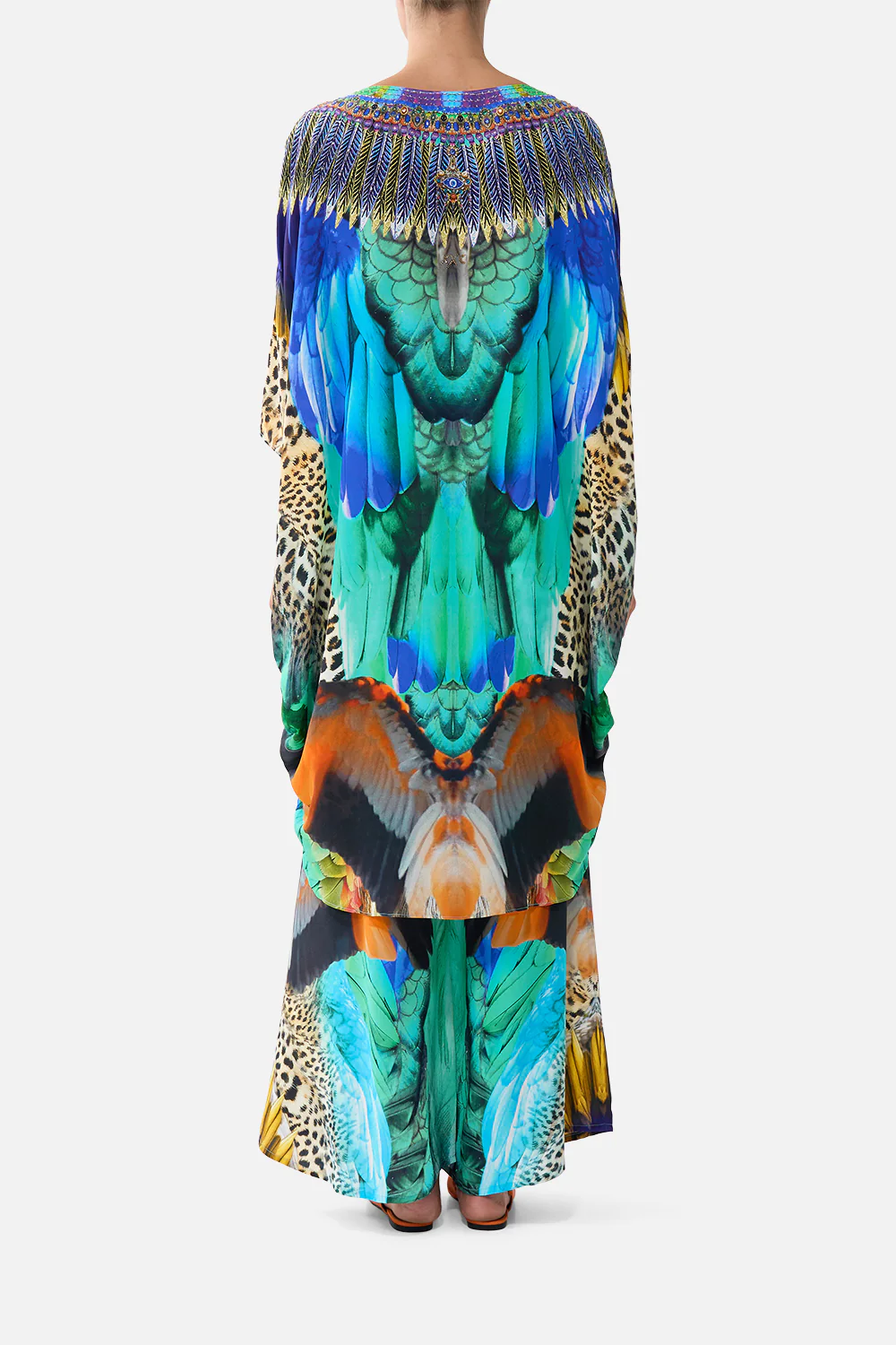 SCOOP BACK HEM DRESS JUNGLE FLIGHT - Image 2