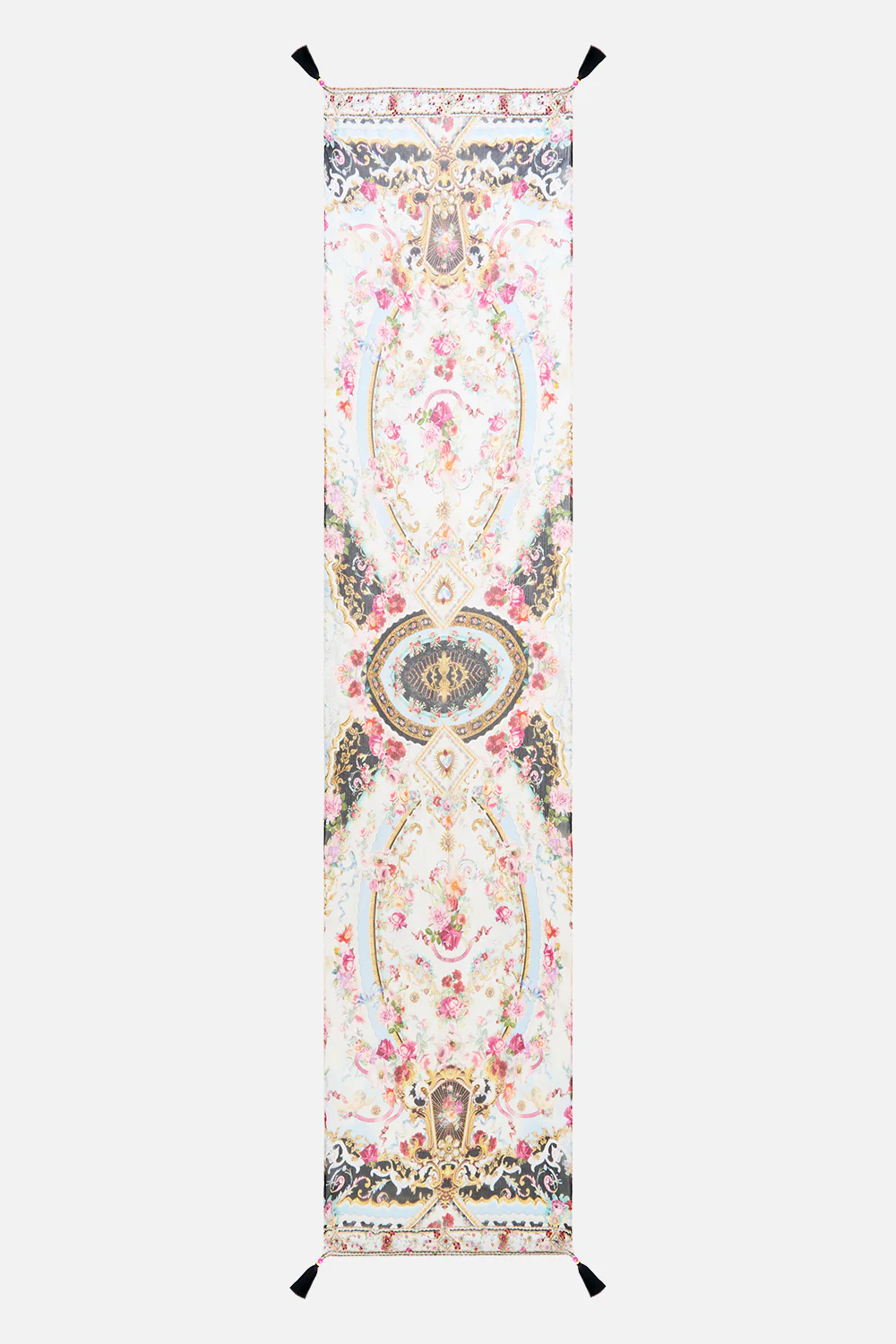LONG SILK CRINKLE CHIFFON SCARF TORERO LIBERTINE - Image 2
