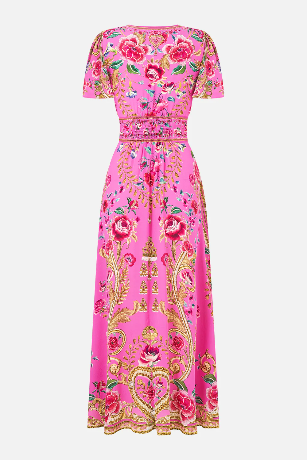 V-NECK TIE FRONT MIDI DRESS MATADORA FLORA - Image 6