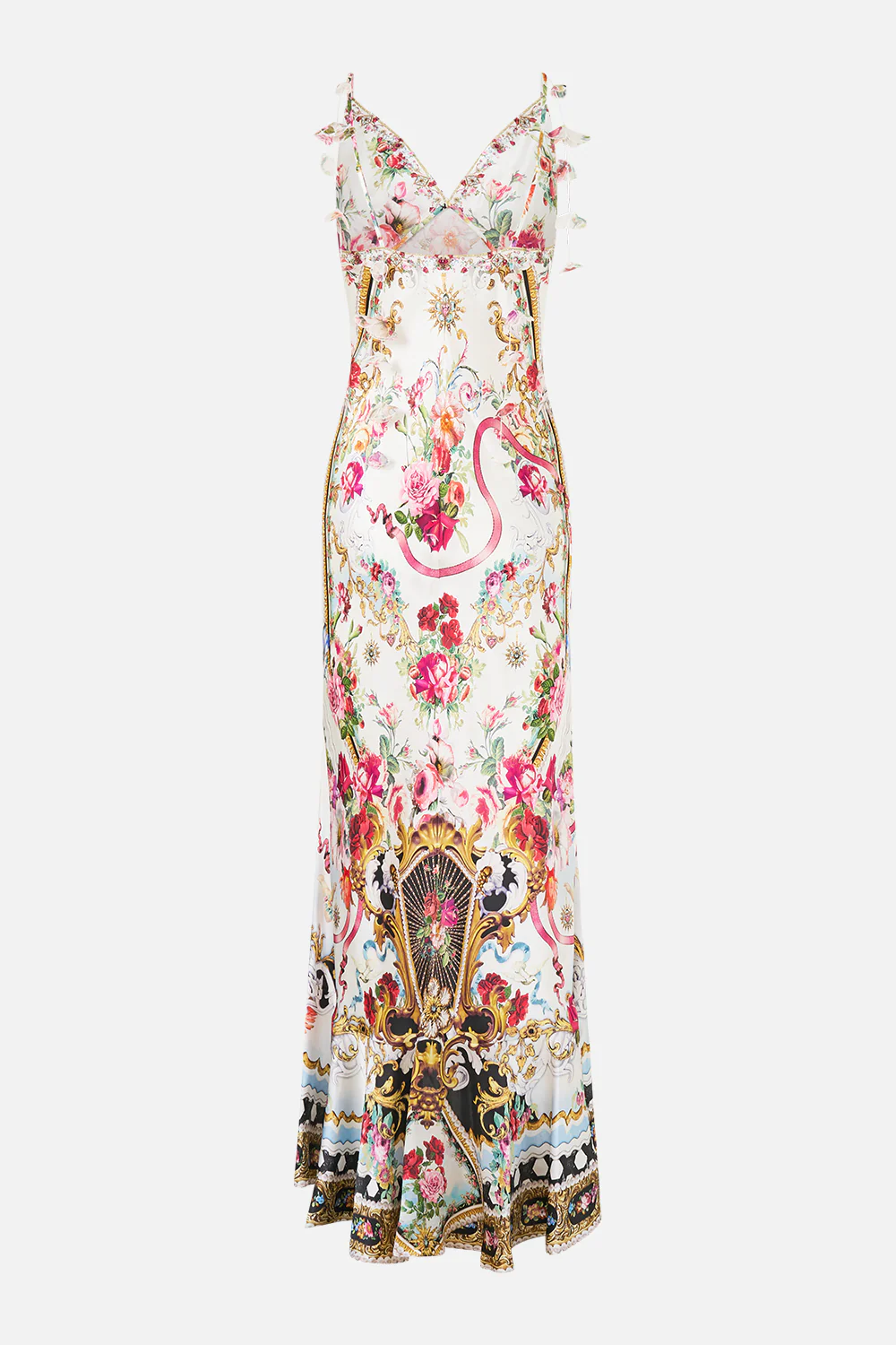 V NECK SLIP DRESS WITH FLOUNCE HEM TORERO LIBERTINE - Image 7