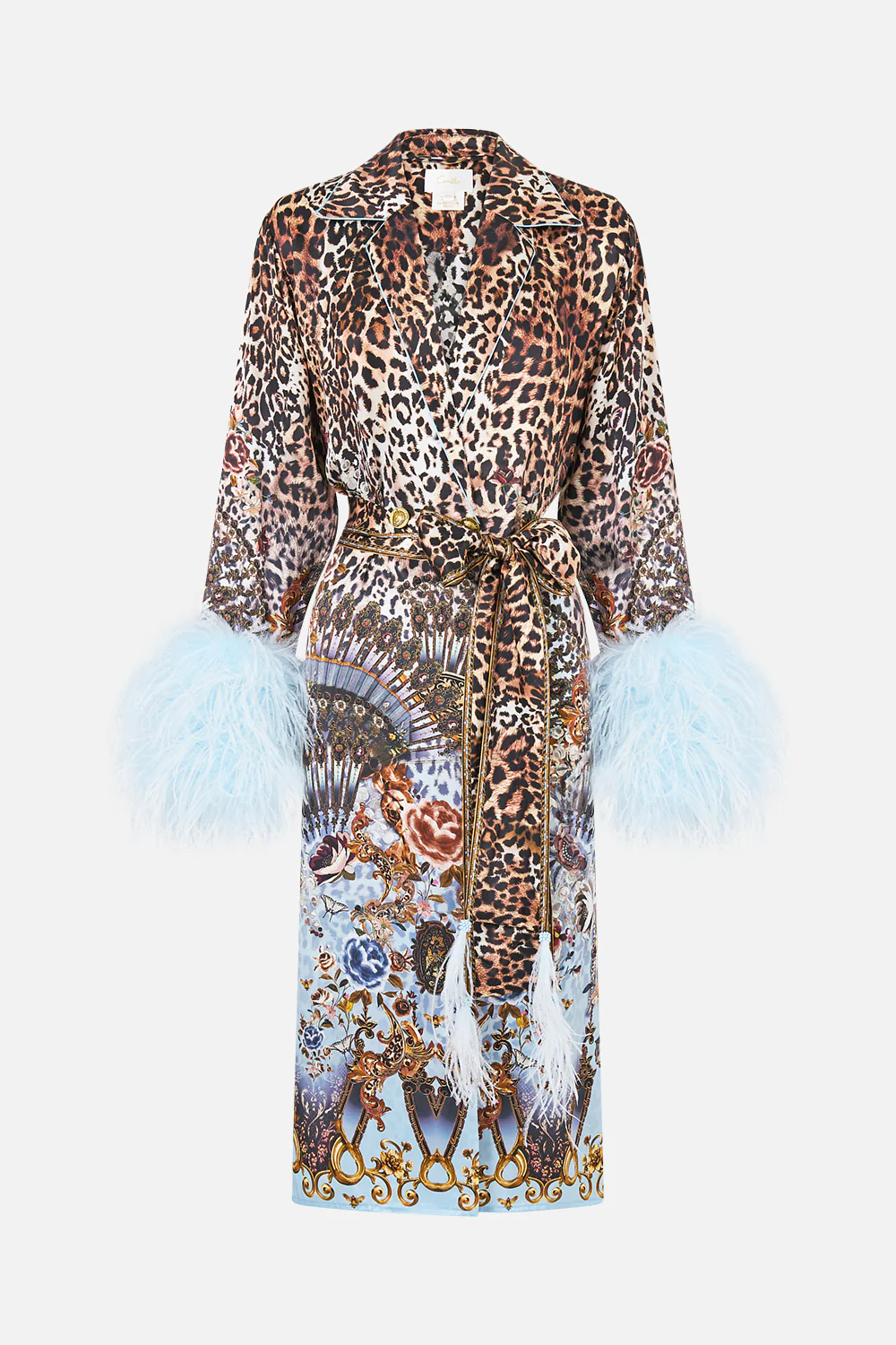 SPLIT CUFF SOFT COAT WITH FEATHERS FIESTA, SIESTA, REPEAT - Image 3