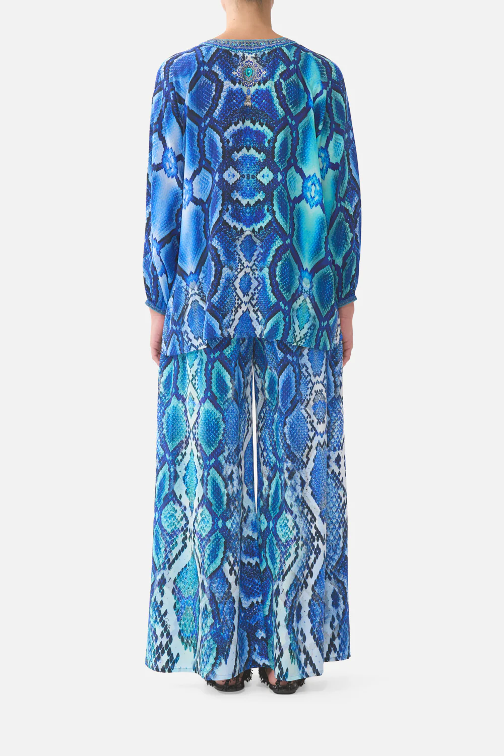 LACE UP BLOUSE THE SAPPHIRE SERPENT - Image 2
