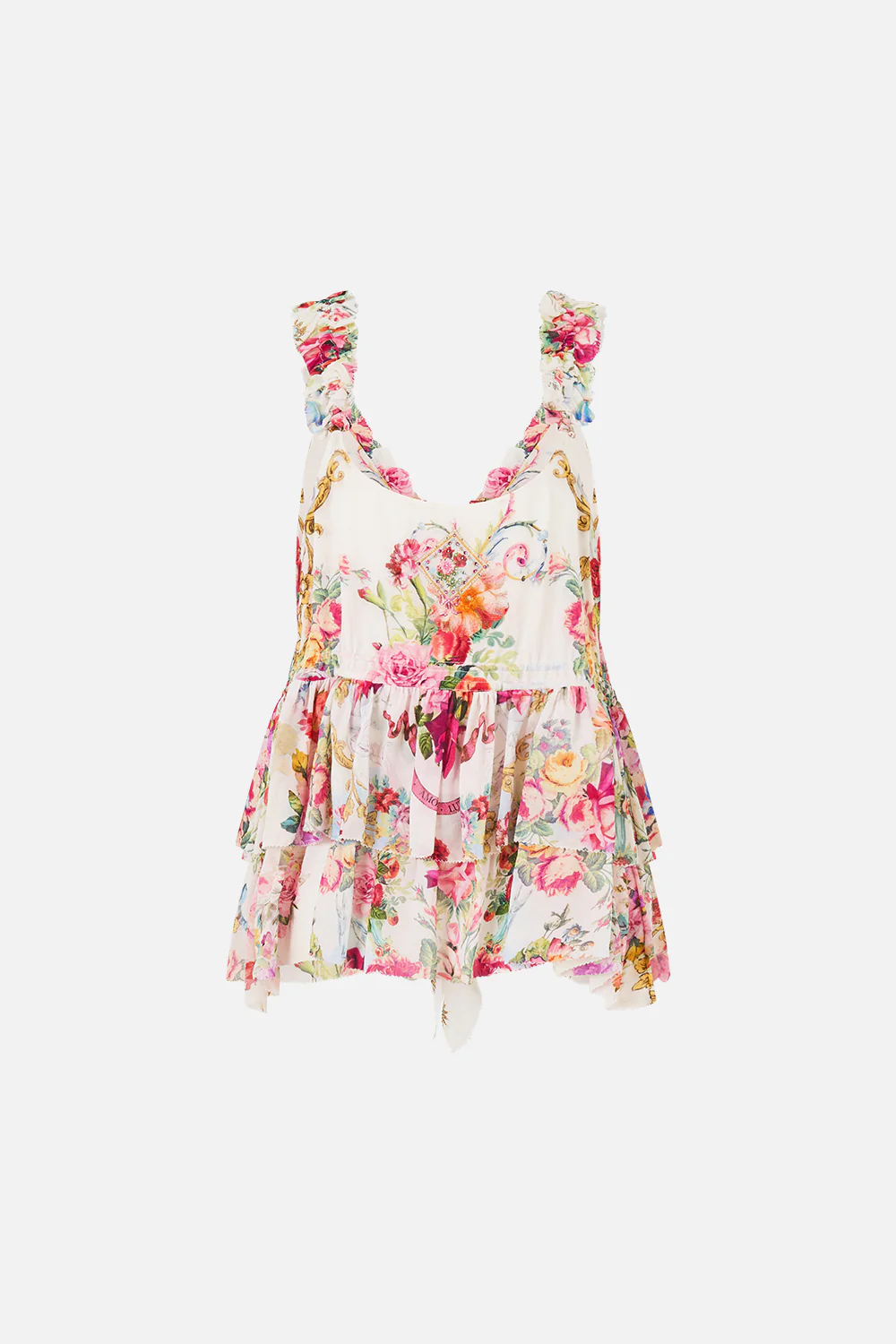 RUFFLE TOP WITH TIE FRONT DETAIL TORERO LIBERTINE - Image 6