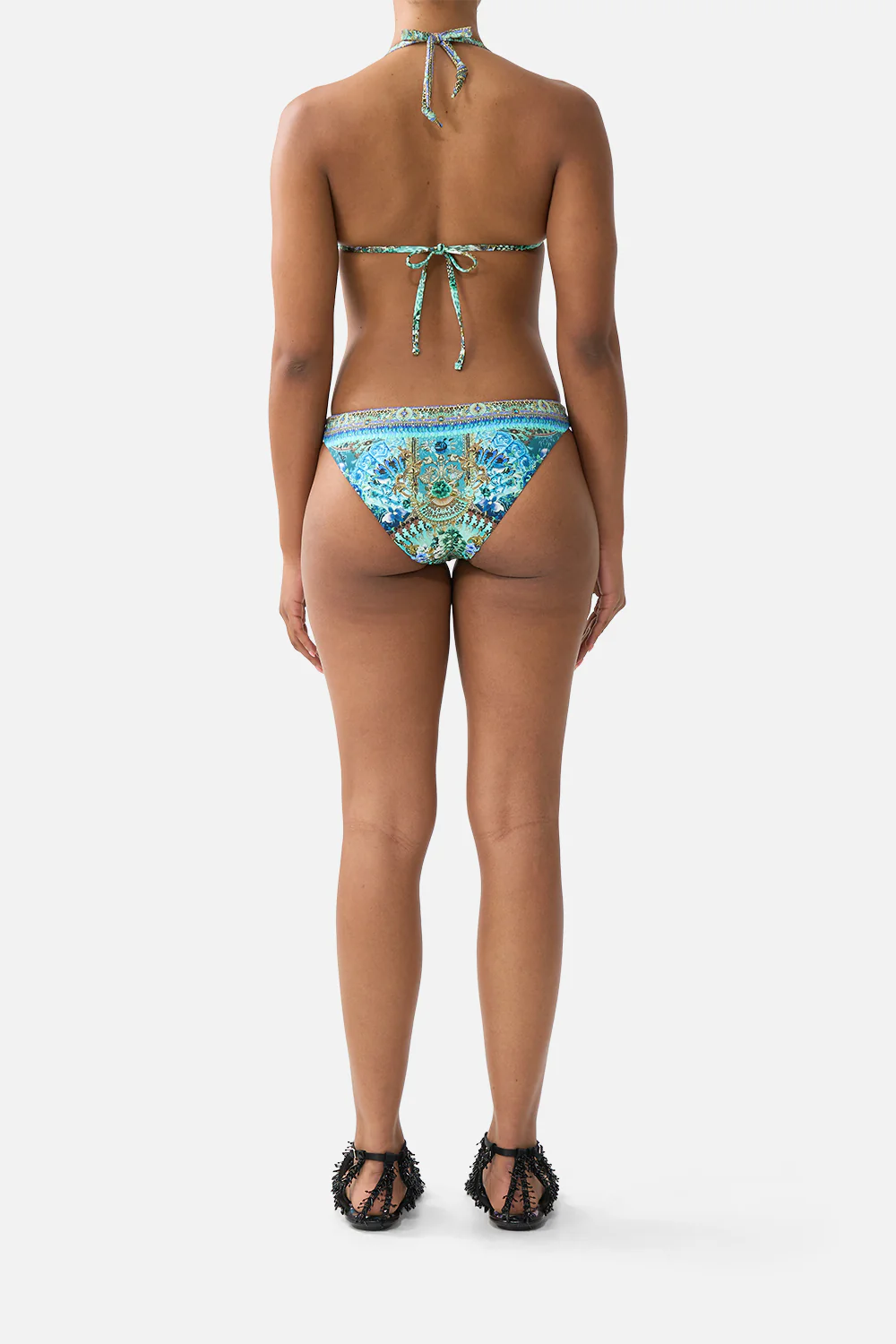 BALL TRIM TRI BIKINI SET WITH THICK NECK TIE FLAMENCO EUPHORIA - Image 2