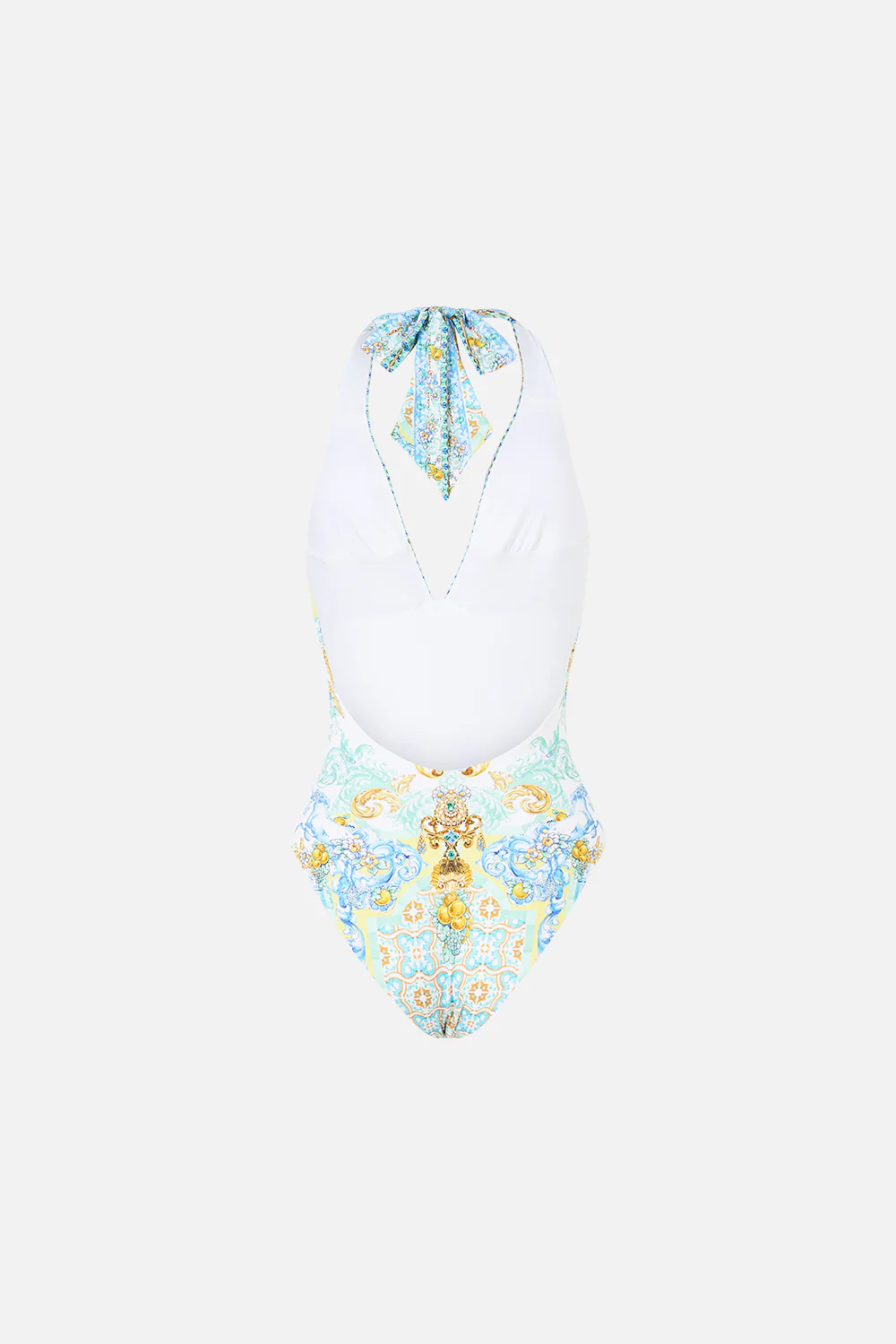 PLUNGE HALTER ONE PIECE WITH BAR FRONT TRIM DIAL UP THE TILES - Image 6