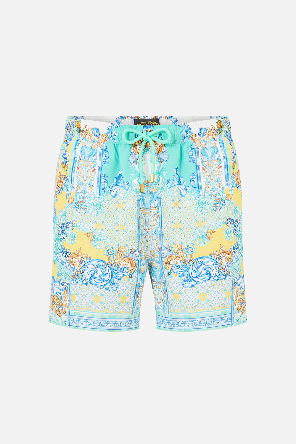 MID LENGTH BOARDSHORT WITH ELASTIC WAIST DIAL UP THE TILES - Image 3