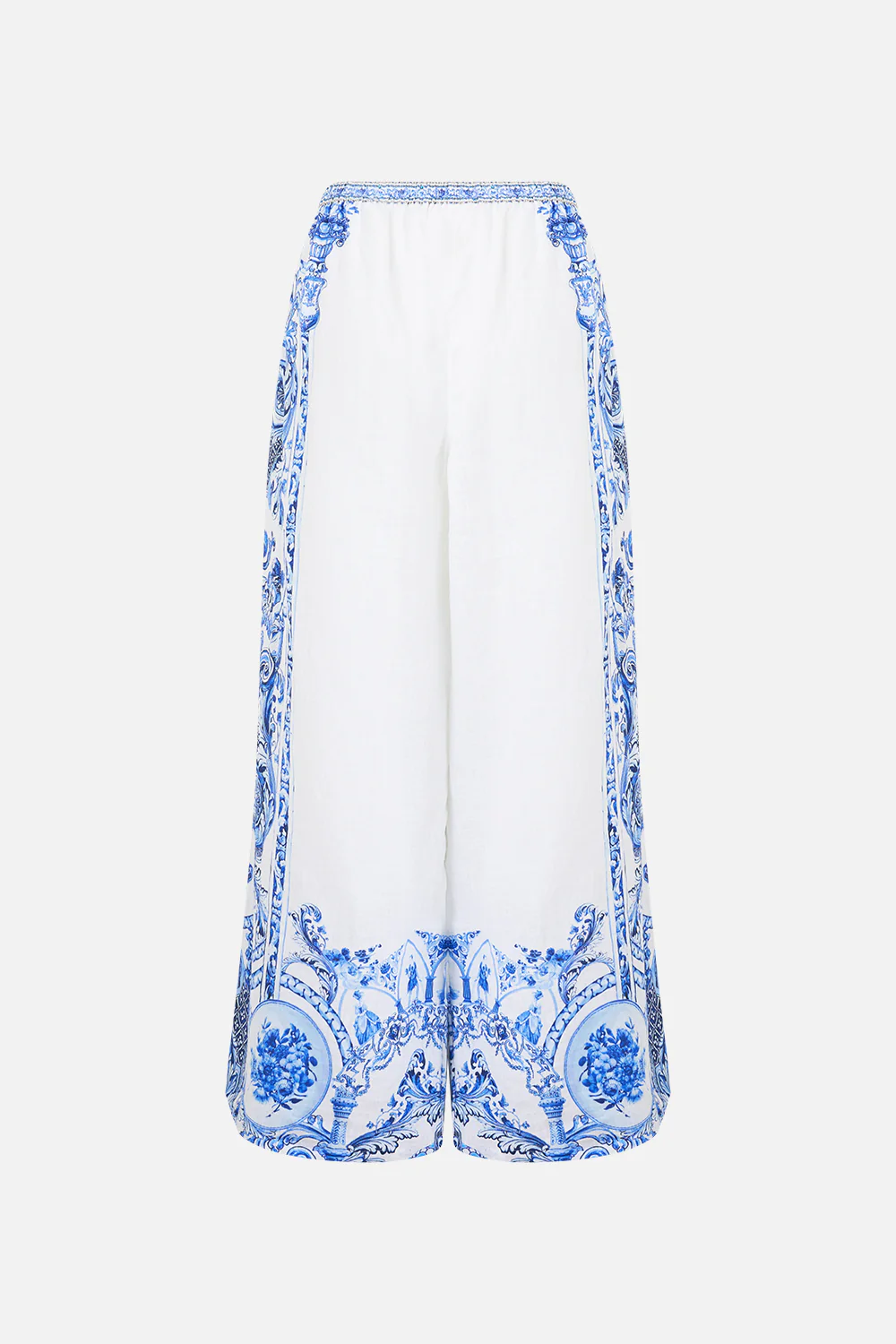 WIDE LEG TROUSER WITH FRONT POCKETS CERAMIC PANORAMIC - Image 6