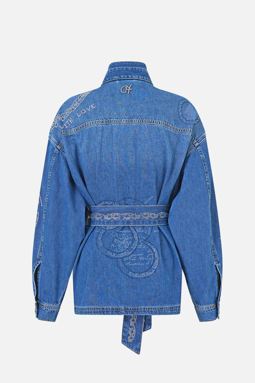 ALIKA HIGH NECK JACKET DENIM - Image 6